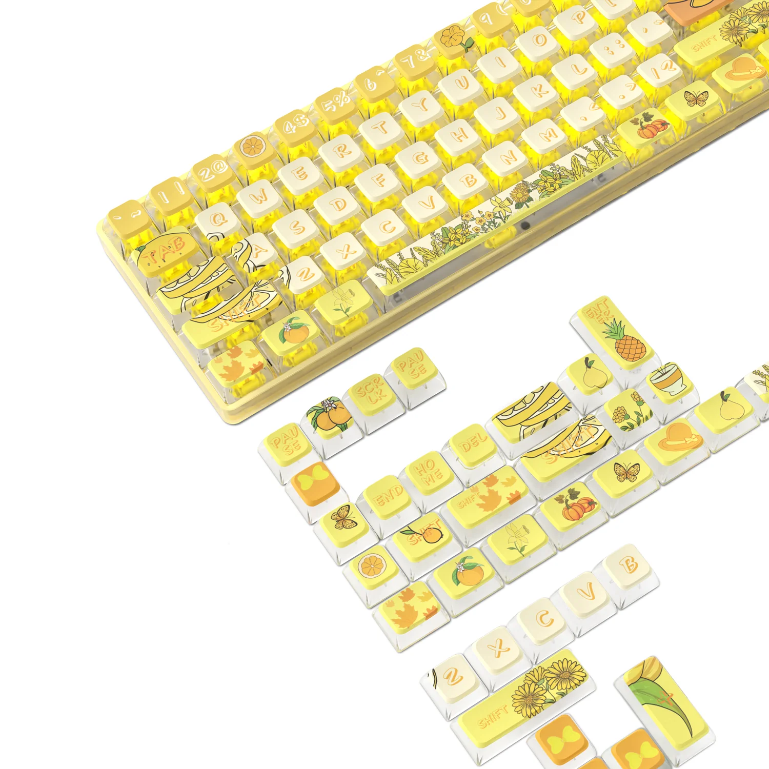 ATTACK SHARK 120 Keys PBT Dye-Sublimation Pudding Keycaps Set - Image 62