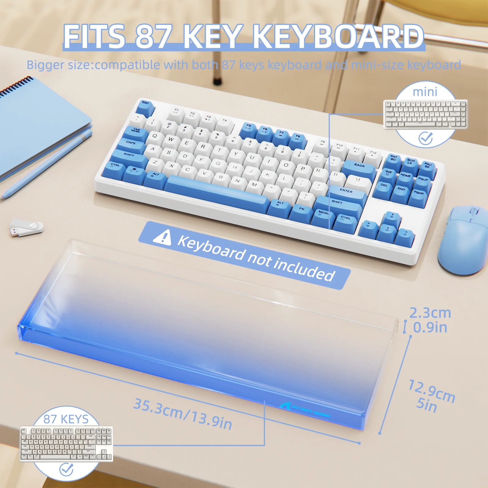 ATTACK SHARK 87 Keys Keyboard Dust Cover - Image 18