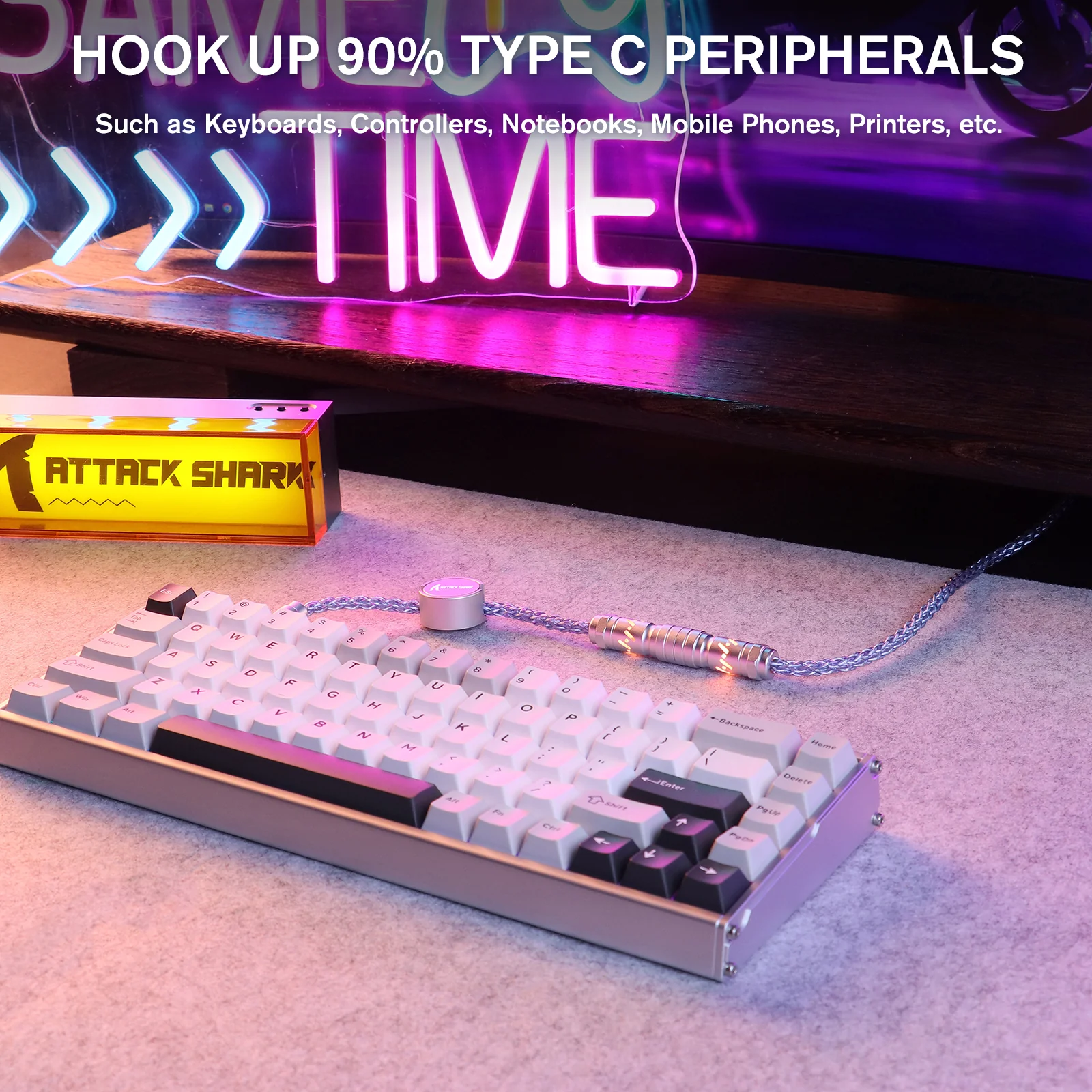 ATTACK SHARK C07 Custom Aviator Cable for 8KHz Magnetic Keyboard - Image 36