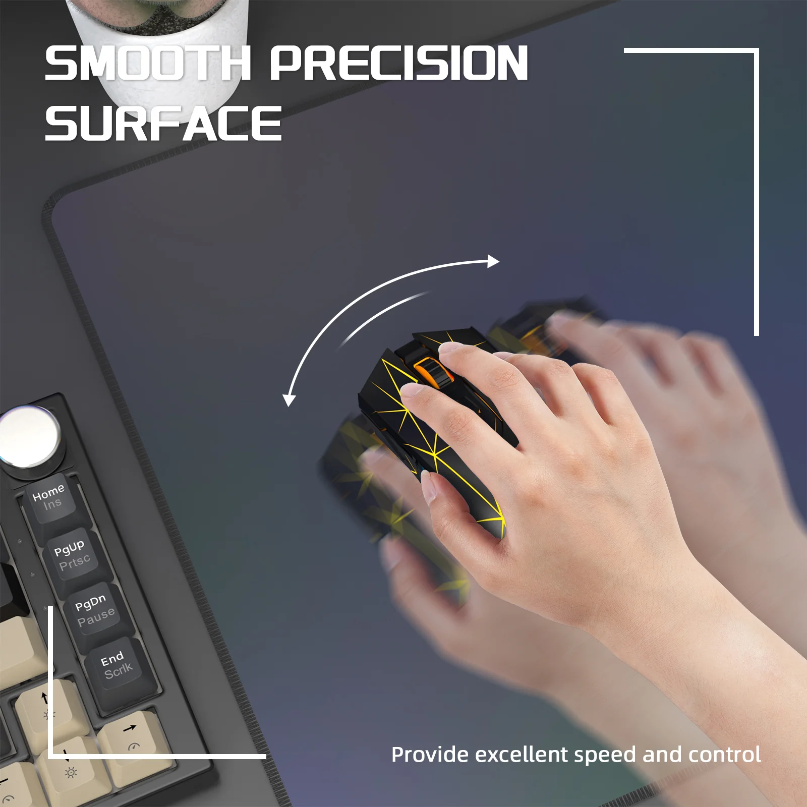 ATTACK SHARK CM03 eSport Gaming Mouse Pad (Rainbow Coated) - Image 13