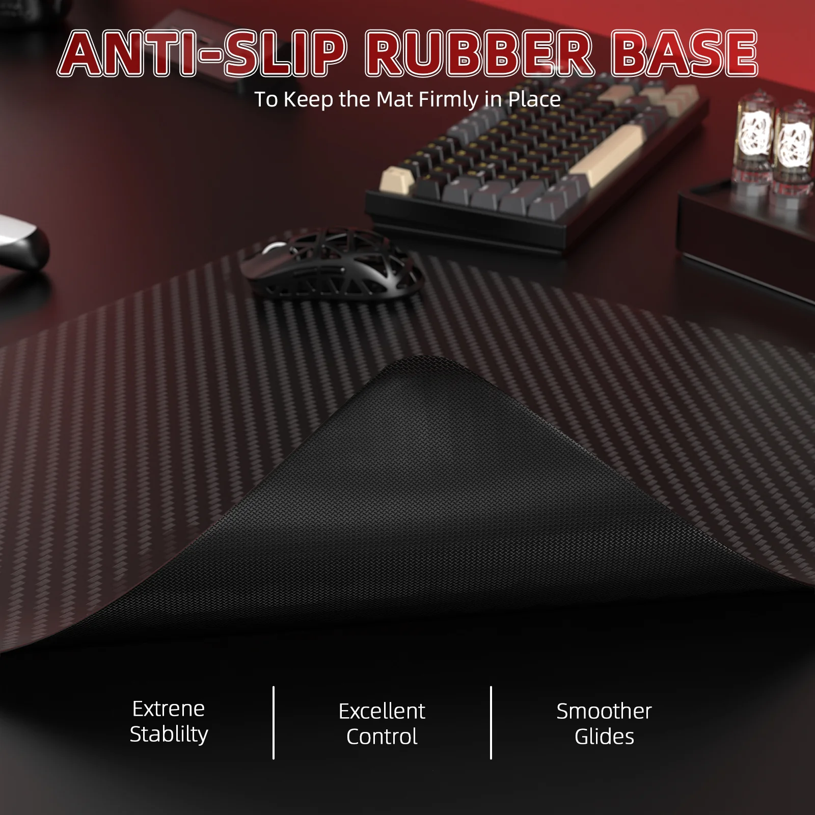 ATTACK SHARK CM04 Genuine Carbon Fiber eSport Gaming Mousepad - Image 14