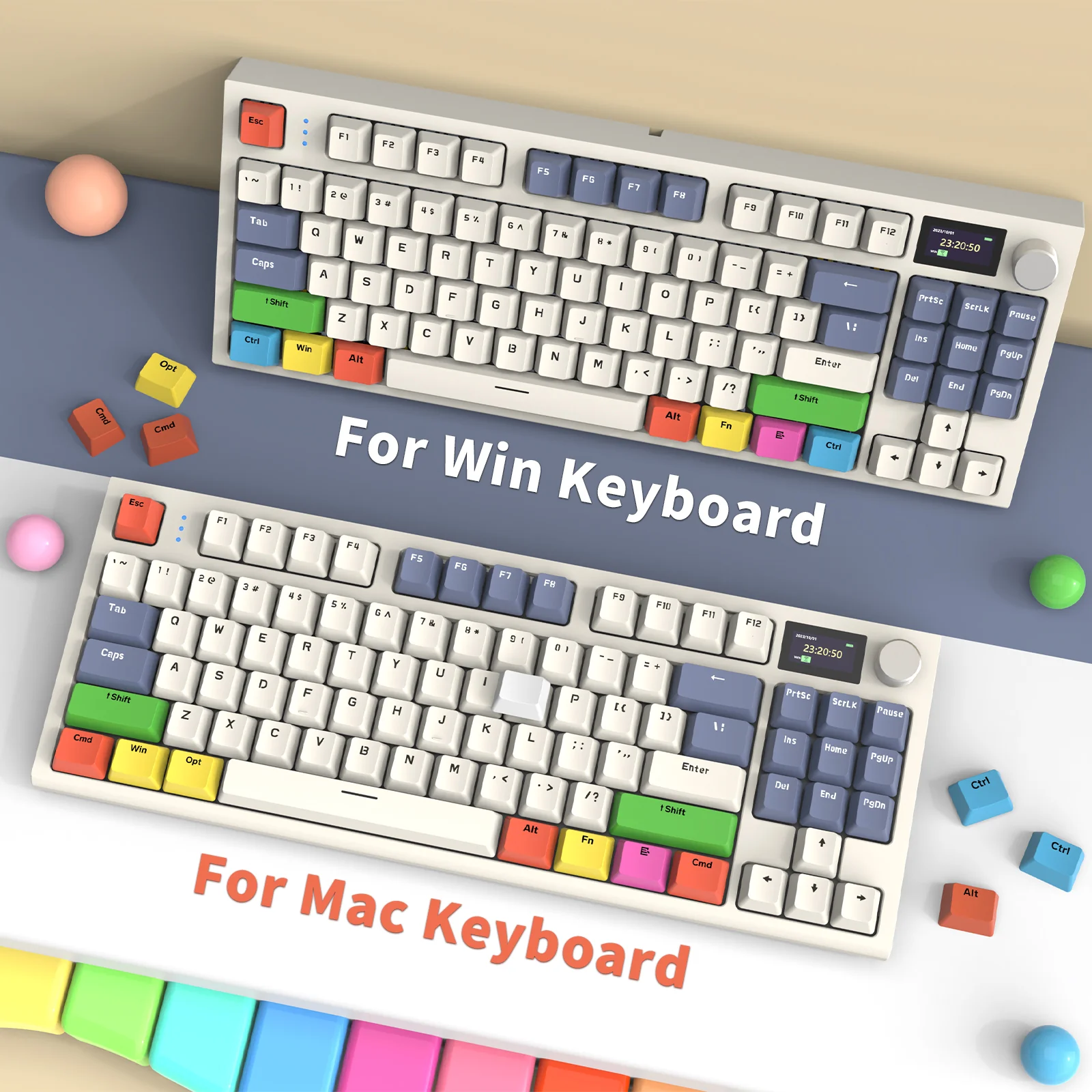 ATTACK SHARK Custom OEM Profile PBT Colored Keycaps - Image 5
