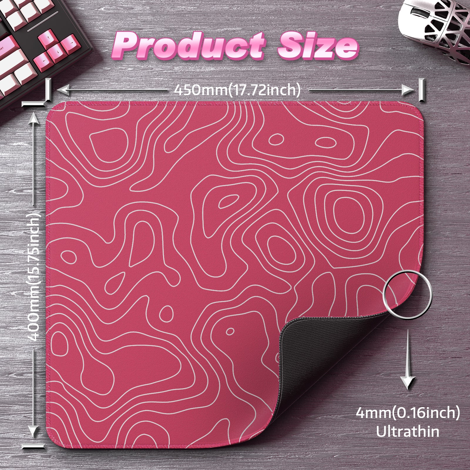 ATTACK SHARK CM02 eSport Gaming Mousepad (450x400x4 MM) - Image 108