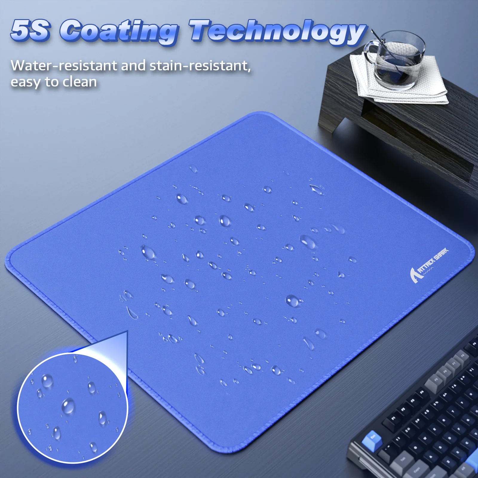 ATTACK SHARK CM02 eSport Gaming Mousepad (450x400x4 MM) - Image 58