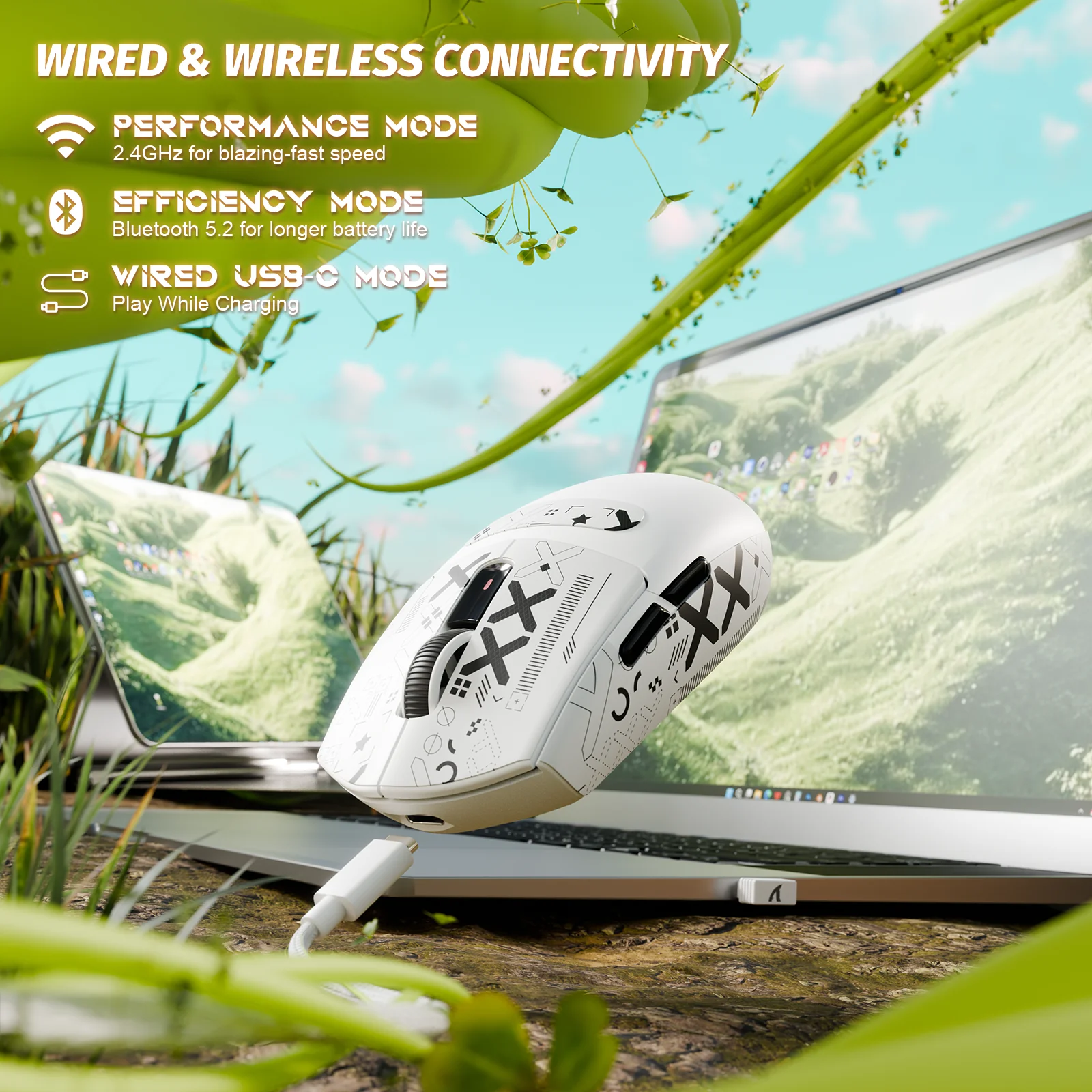 ATTACK SHARK G3 Tri-mode Wireless Gaming Mouse 25000 DPI Ultra Lightweight - Image 15