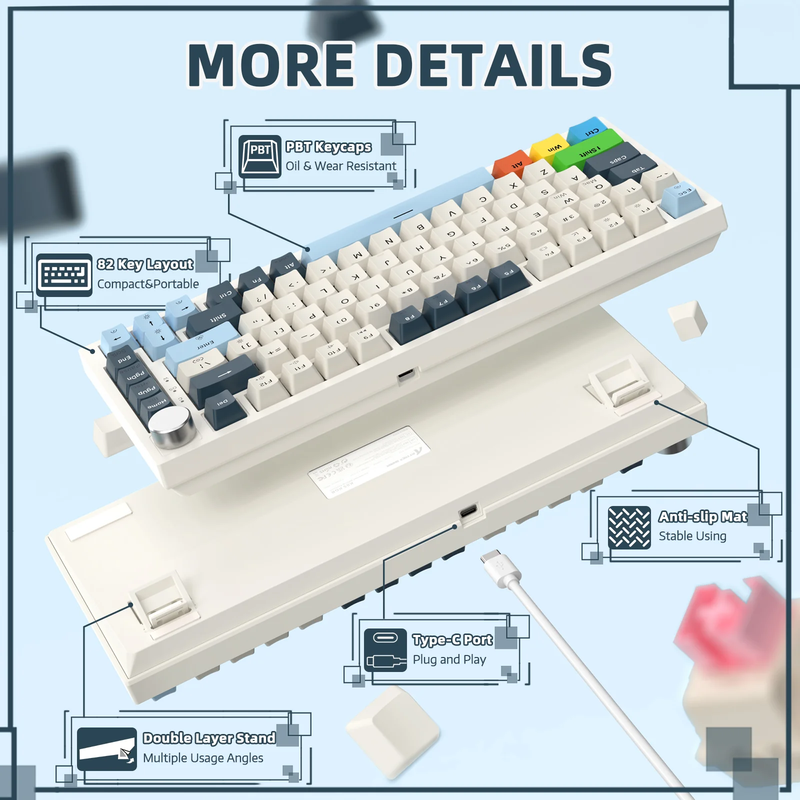 ATTACK SHARK K85 Rapid Trigger Keyboard Magnetic Switch - Image 32