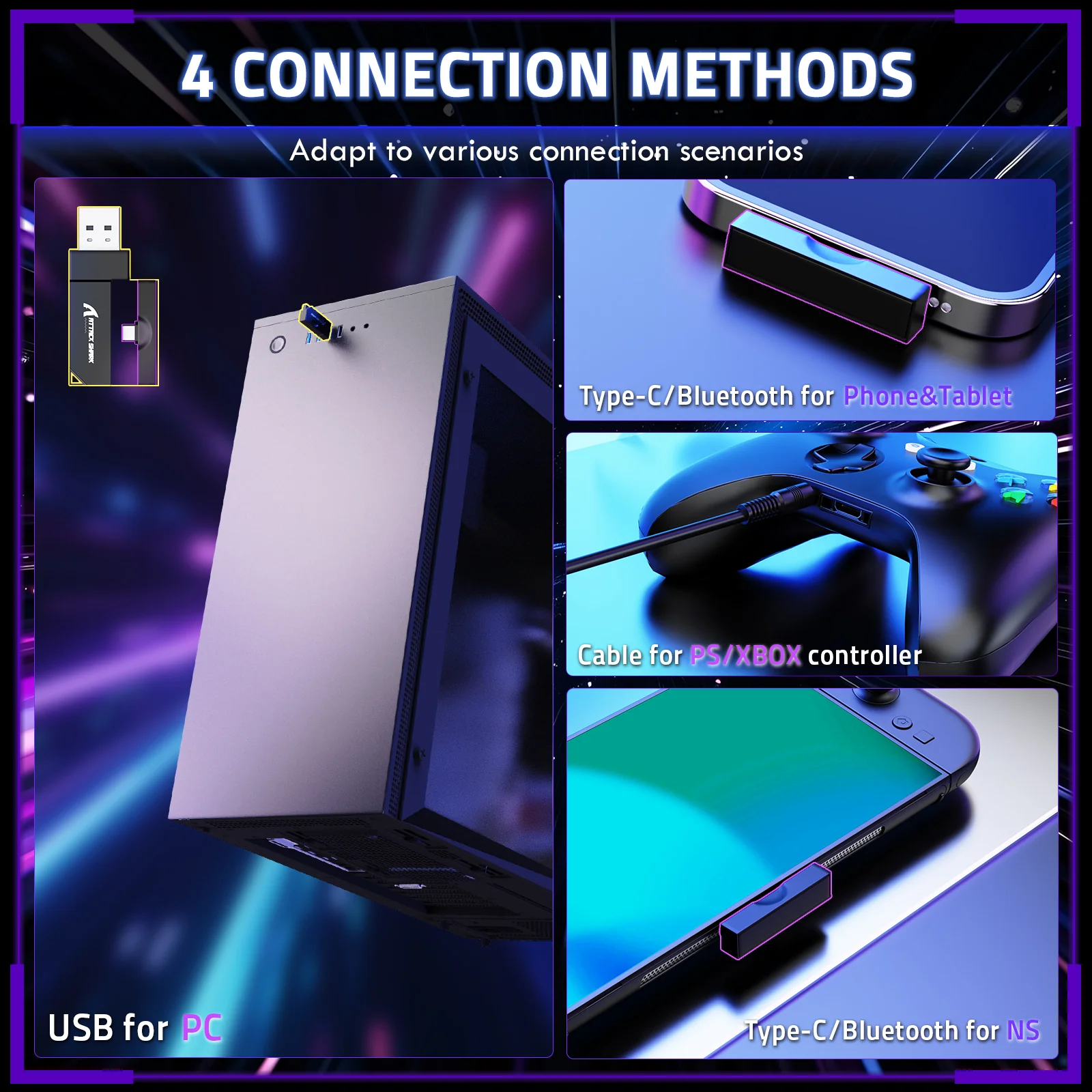 ATTACK SHARK L80PRO Wireless Gaming Headset - Image 3