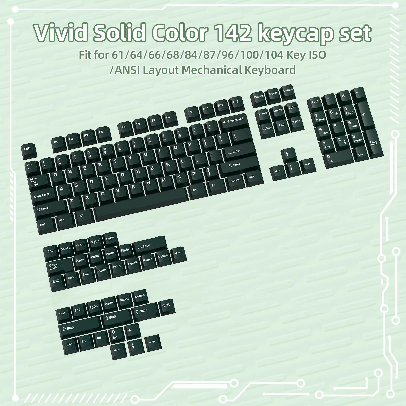 ATTACK SHARK PBT Keycaps Full Keycap Set - Image 21