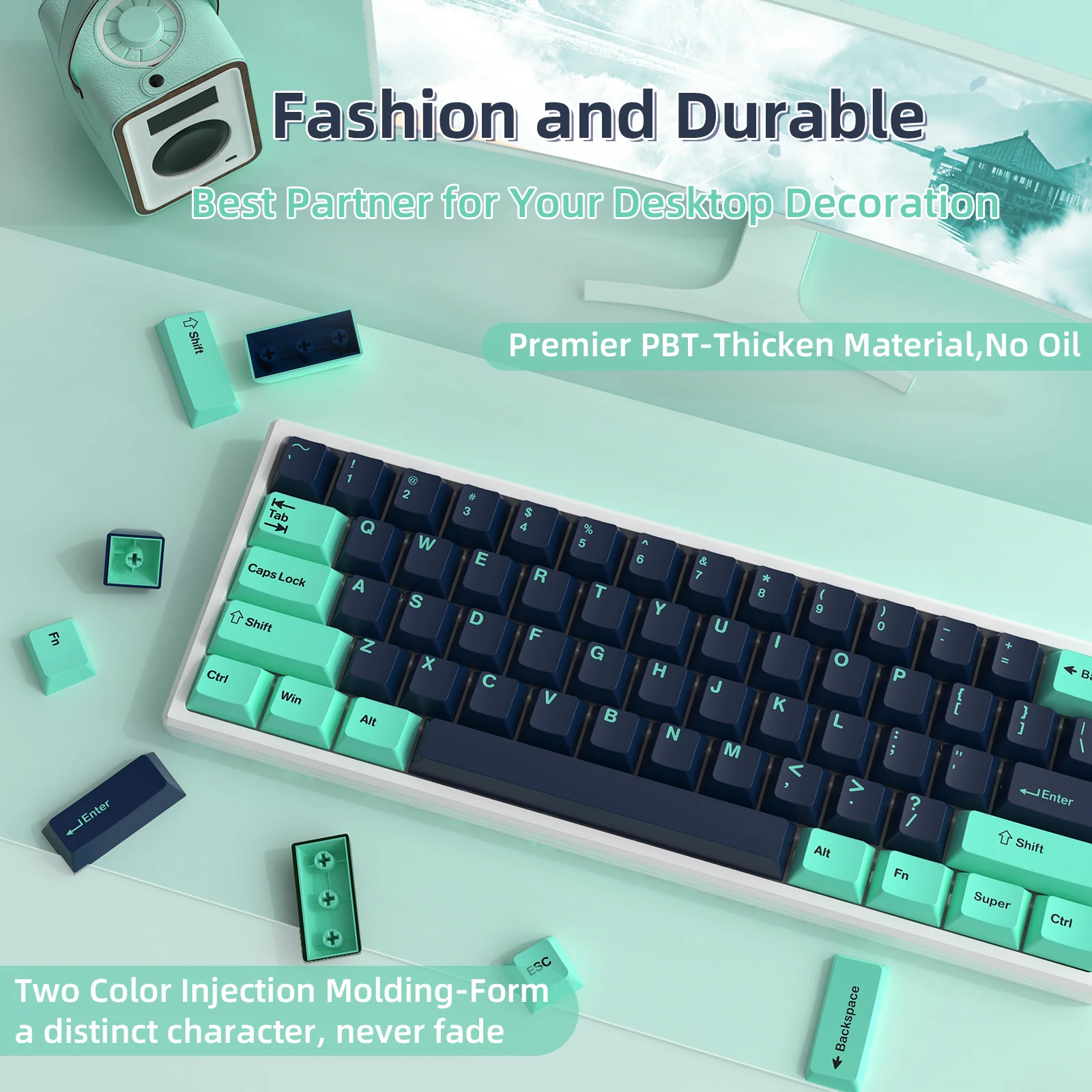 ATTACK SHARK PBT Keycaps Full Keycap Set - Image 24