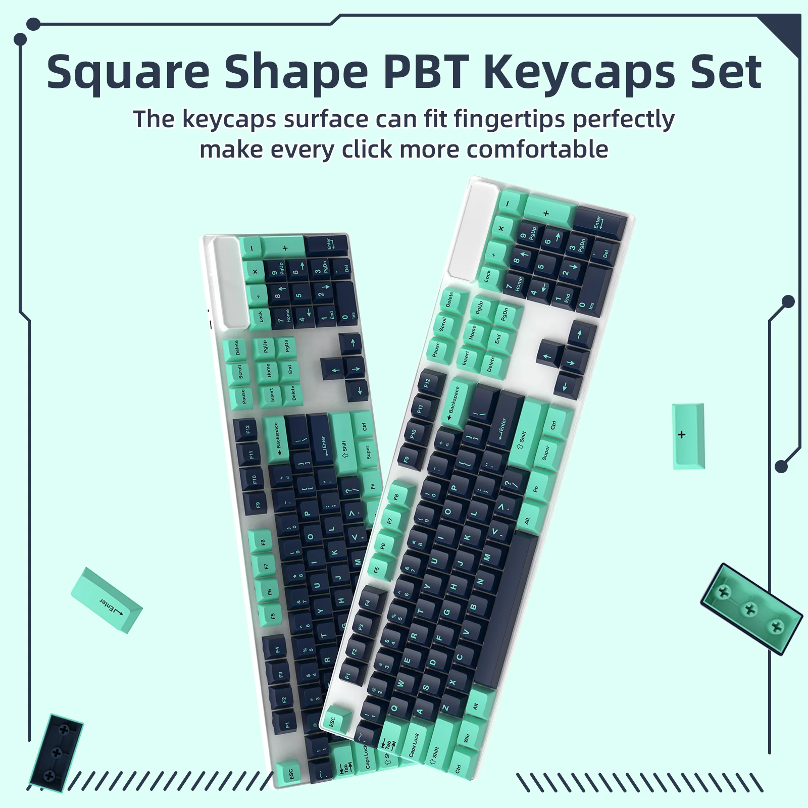 ATTACK SHARK PBT Keycaps Full Keycap Set - Image 26