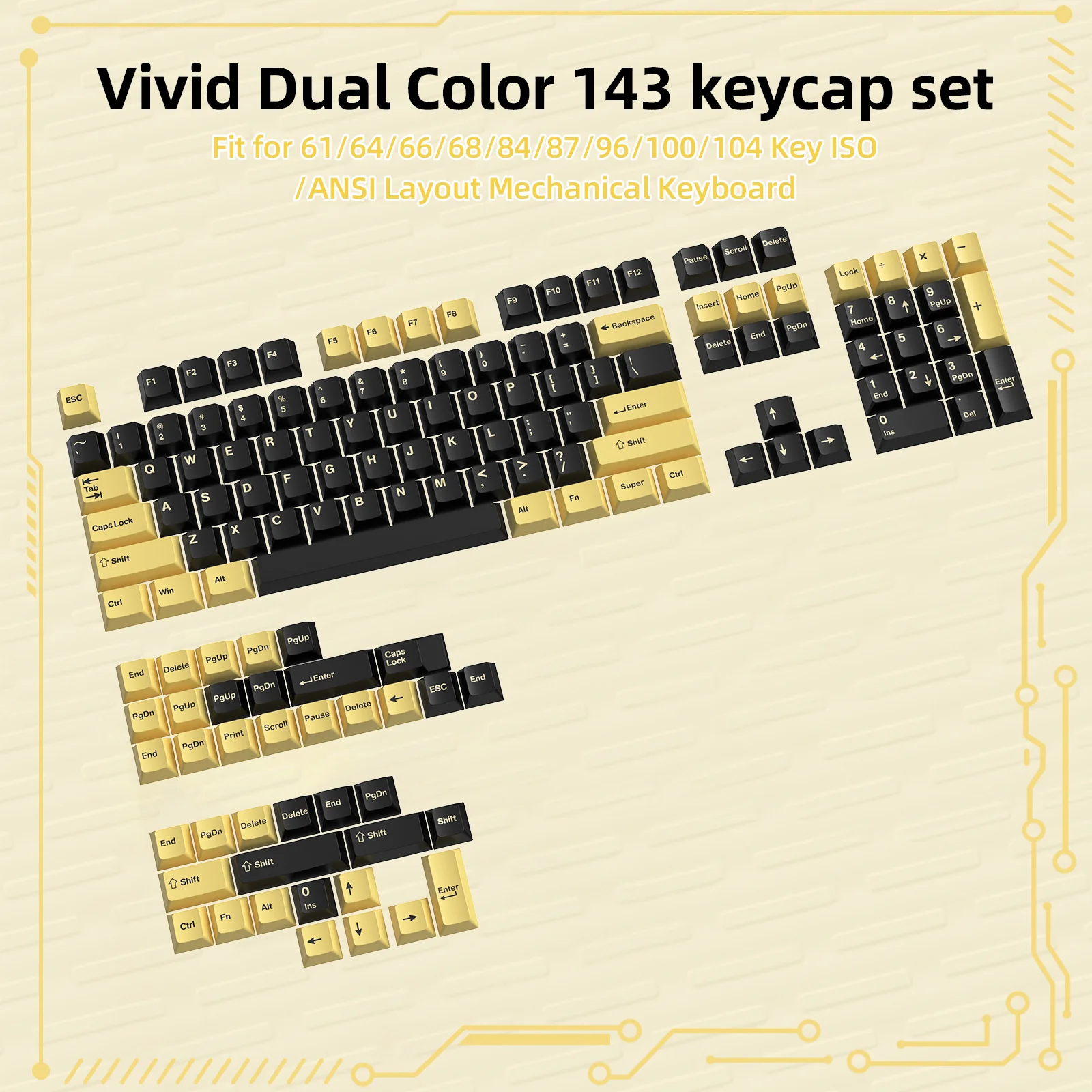 ATTACK SHARK PBT Keycaps Full Keycap Set - Image 7