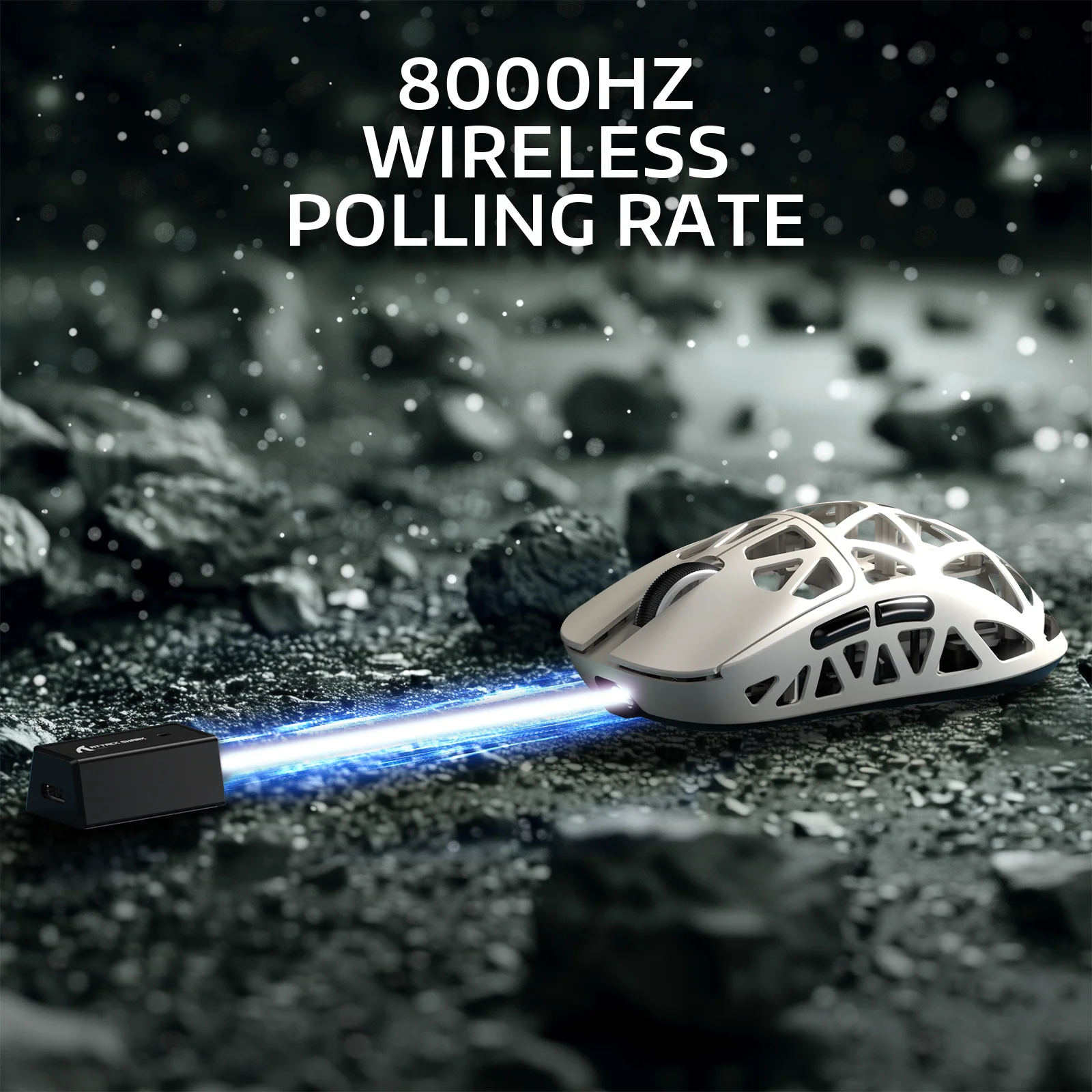 ATTACK SHARK R2 Magnesium Alloy PAW3950 Gaming Mouse 8K with Mouse Coiled Cable (Not Include the Charging Dock) - Image 25