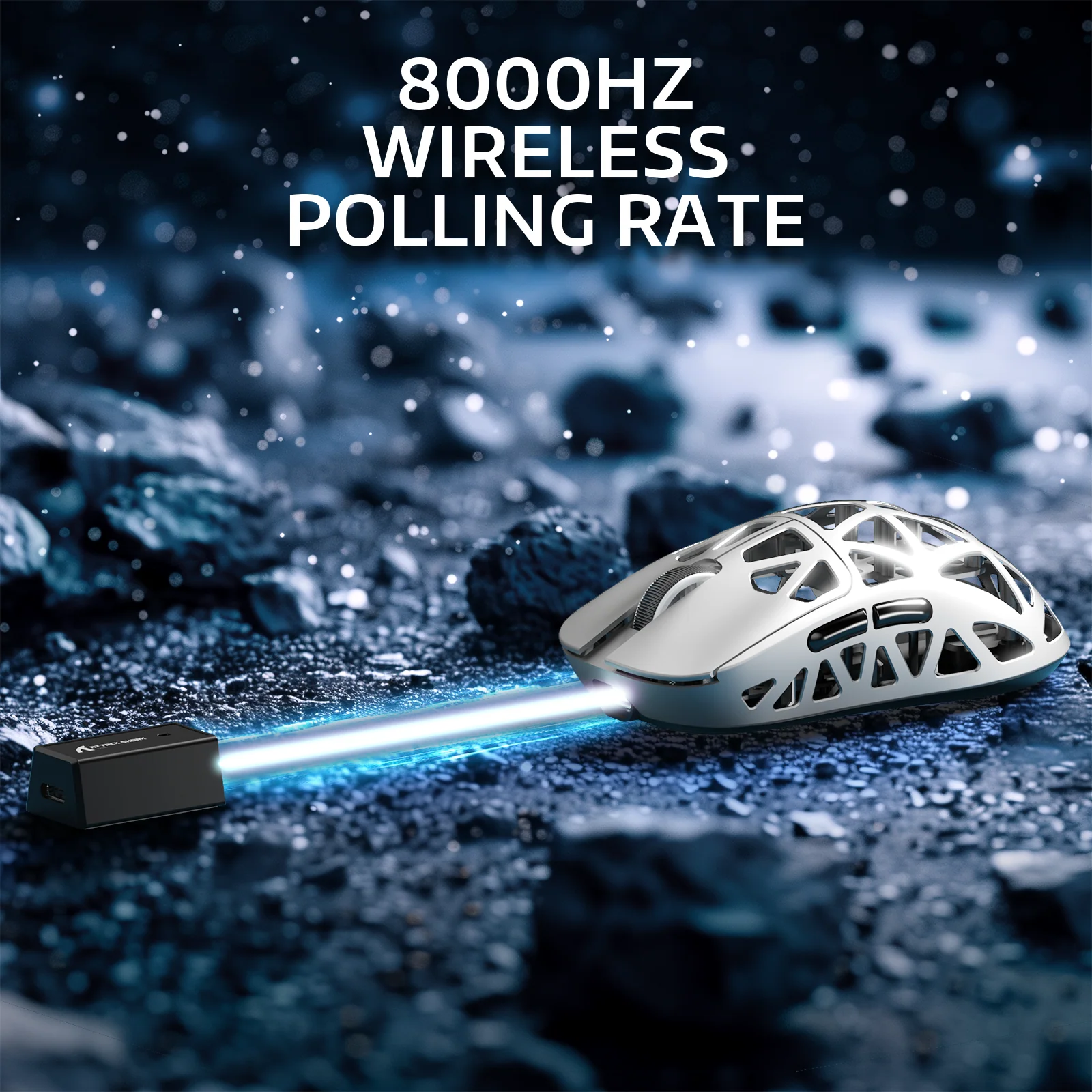 ATTACK SHARK R2 Magnesium Alloy PAW3950 Gaming Mouse 8K with Mouse Coiled Cable (Not Include the Charging Dock) - Image 46