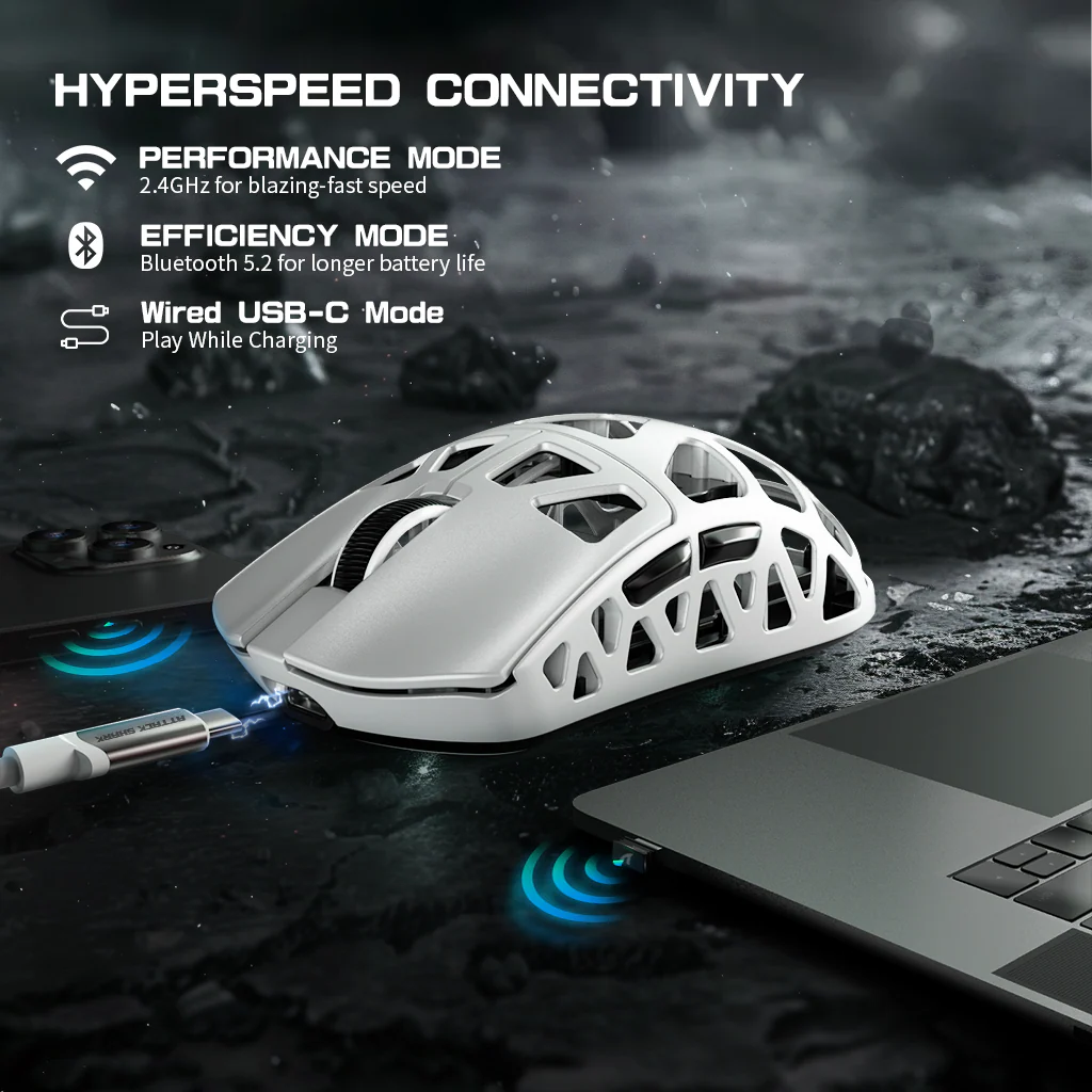 ATTACK SHARK R3 Magnesium Alloy Gaming Mouse 8K with C06 Coiled Cable - Image 15