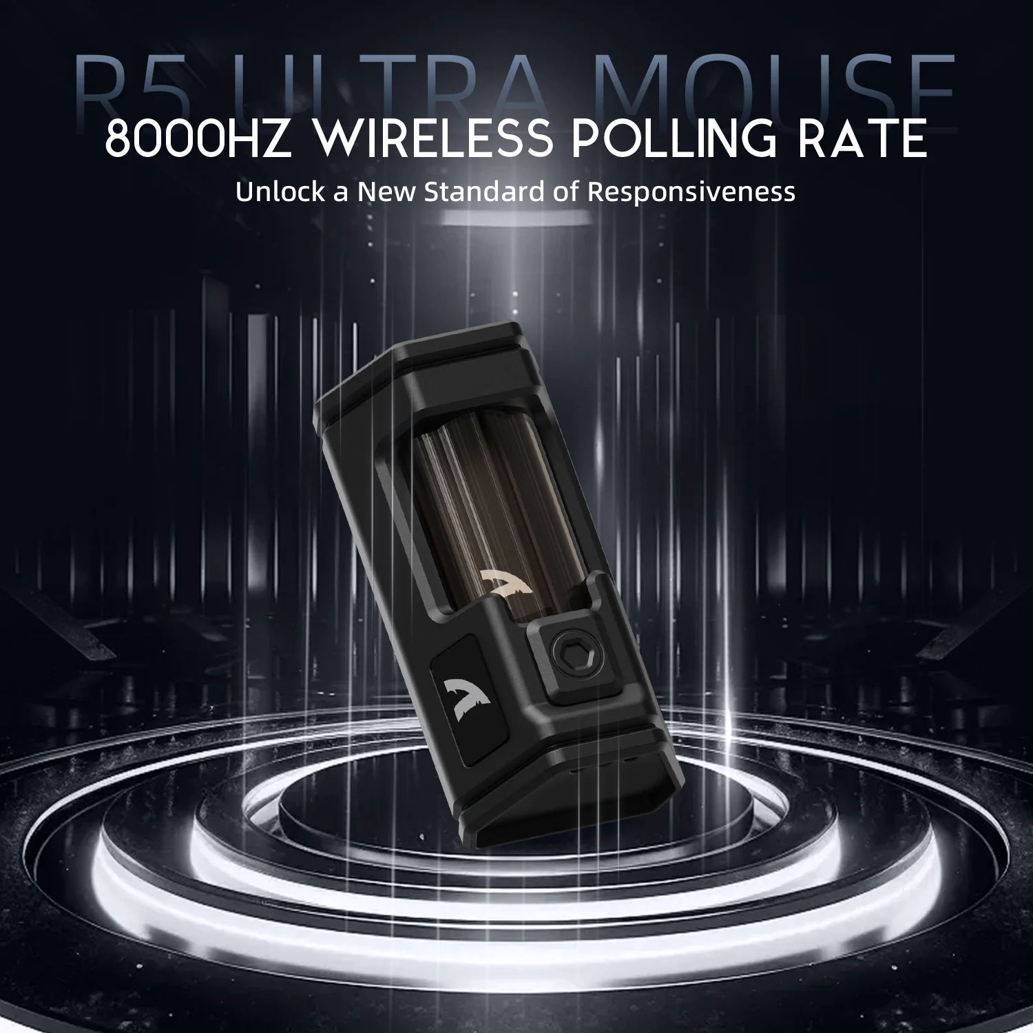 ATTACK SHARK R5 ULTRA Carbon Fiber Wireless 8K PAW3950MAX Gaming Mouse with 8K Coiled Cable - Image 16