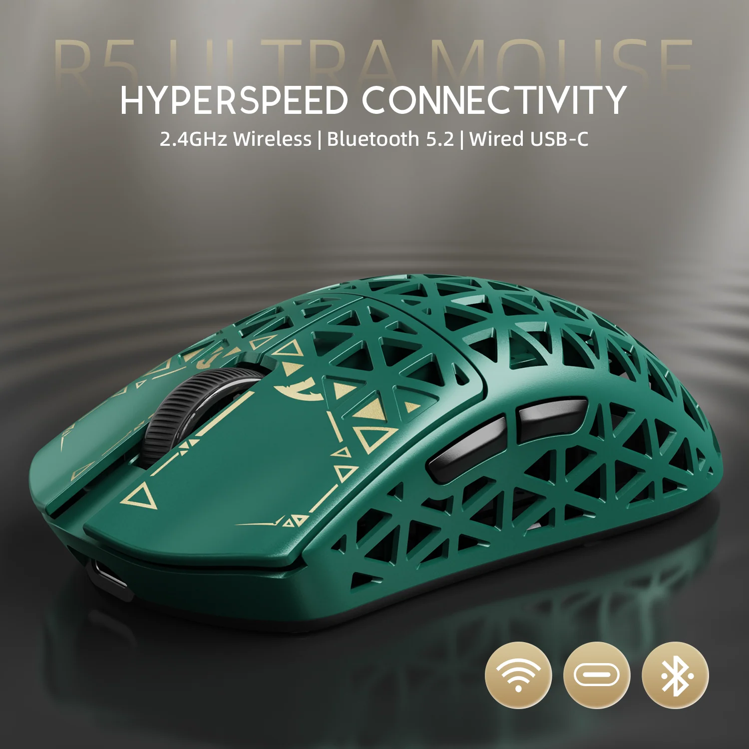 ATTACK SHARK R5 ULTRA Carbon Fiber Wireless 8K PAW3950MAX Gaming Mouse with 8K Coiled Cable - Image 36