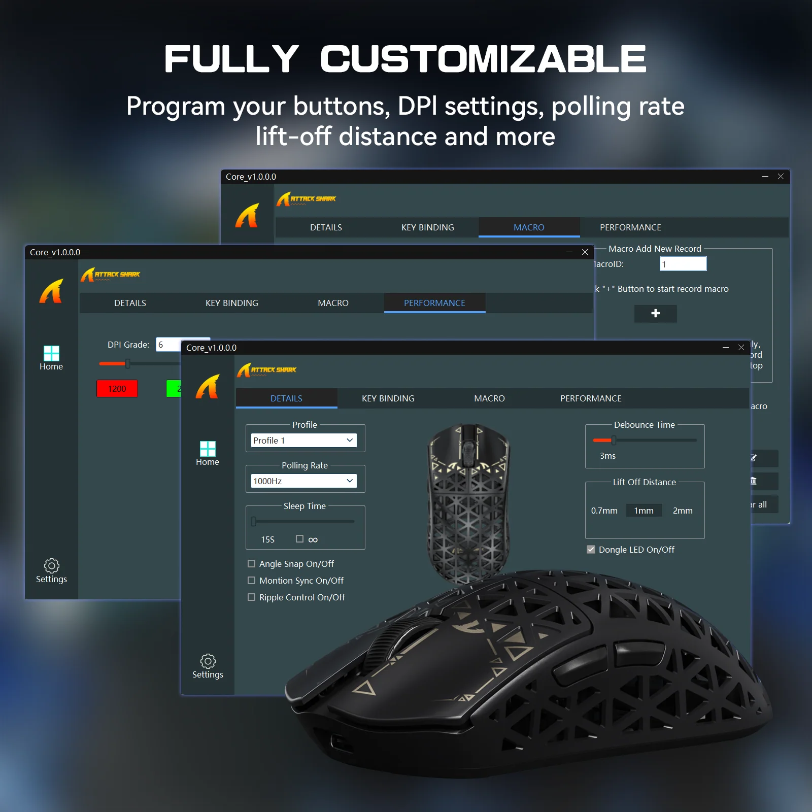 ATTACK SHARK R5 ULTRA Carbon Fiber Wireless 8K PAW3950MAX Gaming Mouse - Image 16