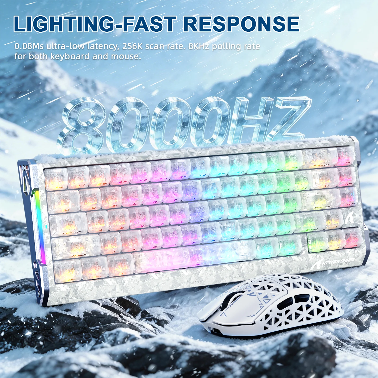 ATTACK SHARK R68 HE & R5 ULTRA Carbon Fiber Gaming Bundle - Image 12