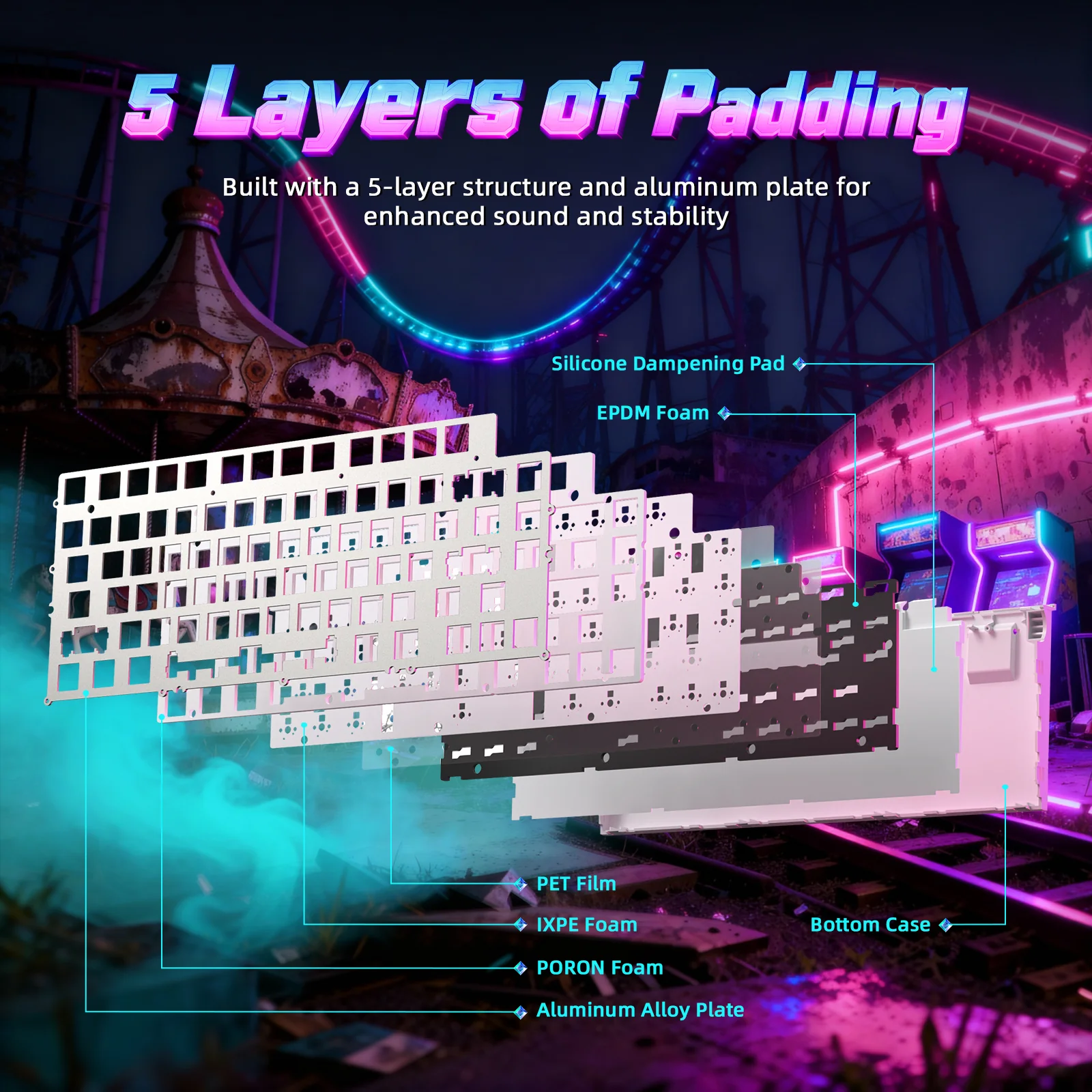 ATTACK SHARK R85 HE Rapid Trigger Keyboard with C01ULTRA LED Cable - Image 34