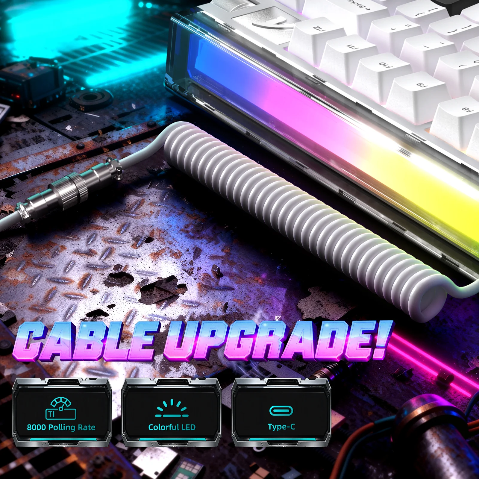 ATTACK SHARK R85 HE Rapid Trigger Keyboard with C01ULTRA LED Cable - Image 35