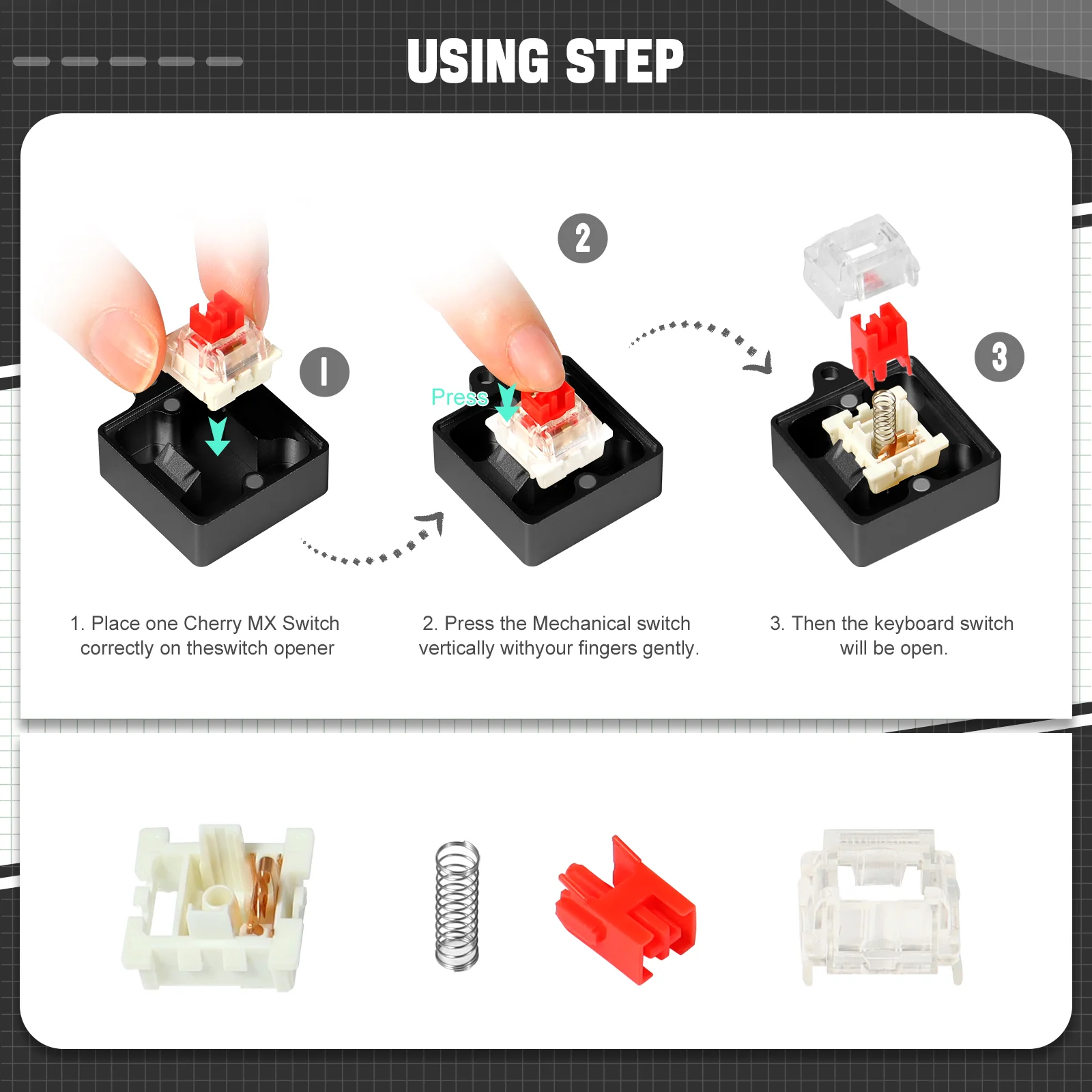 ATTACK SHARK Switch Opener Kit with Switch Puller - Image 4