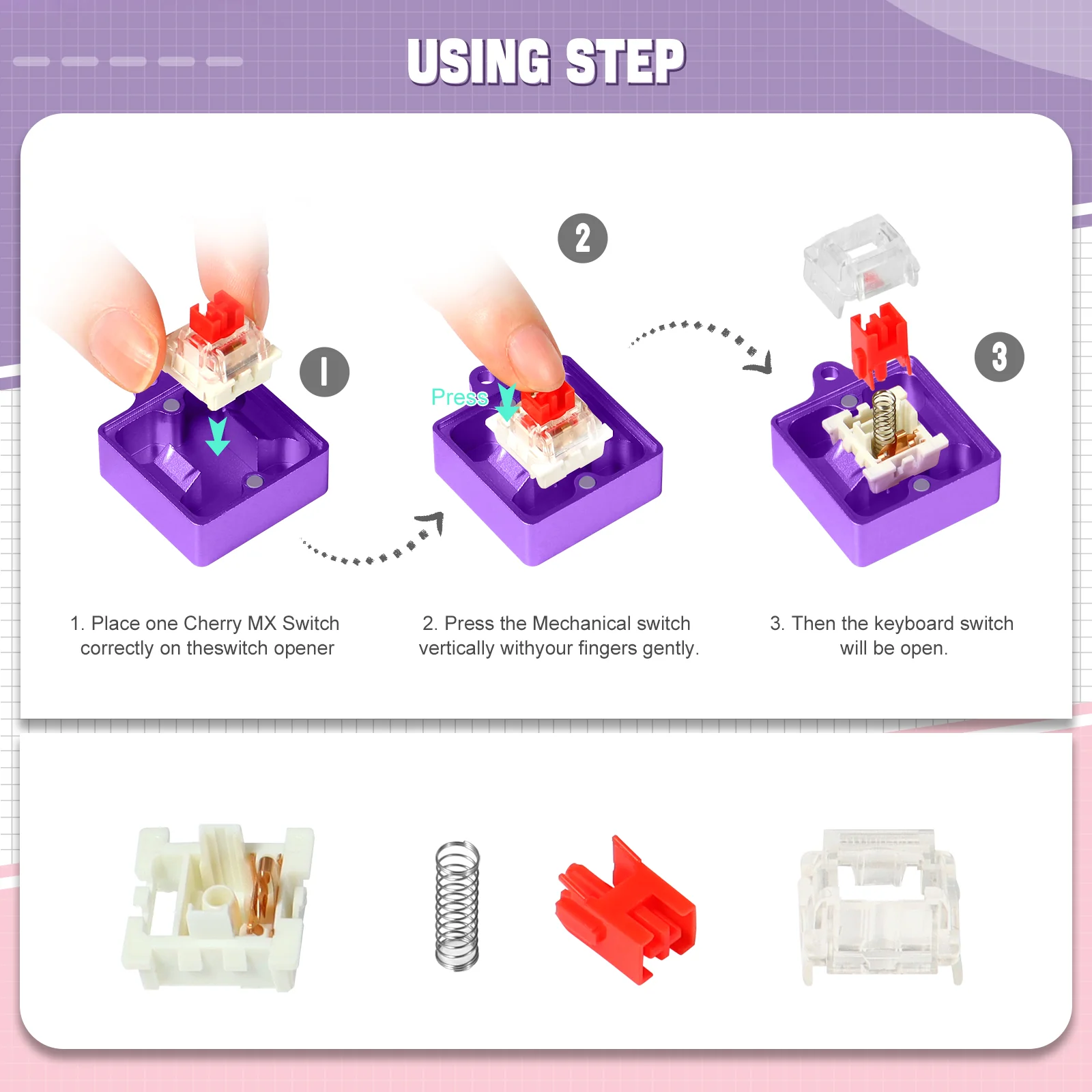 ATTACK SHARK Switch Opener Kit with Switch Puller - Image 67