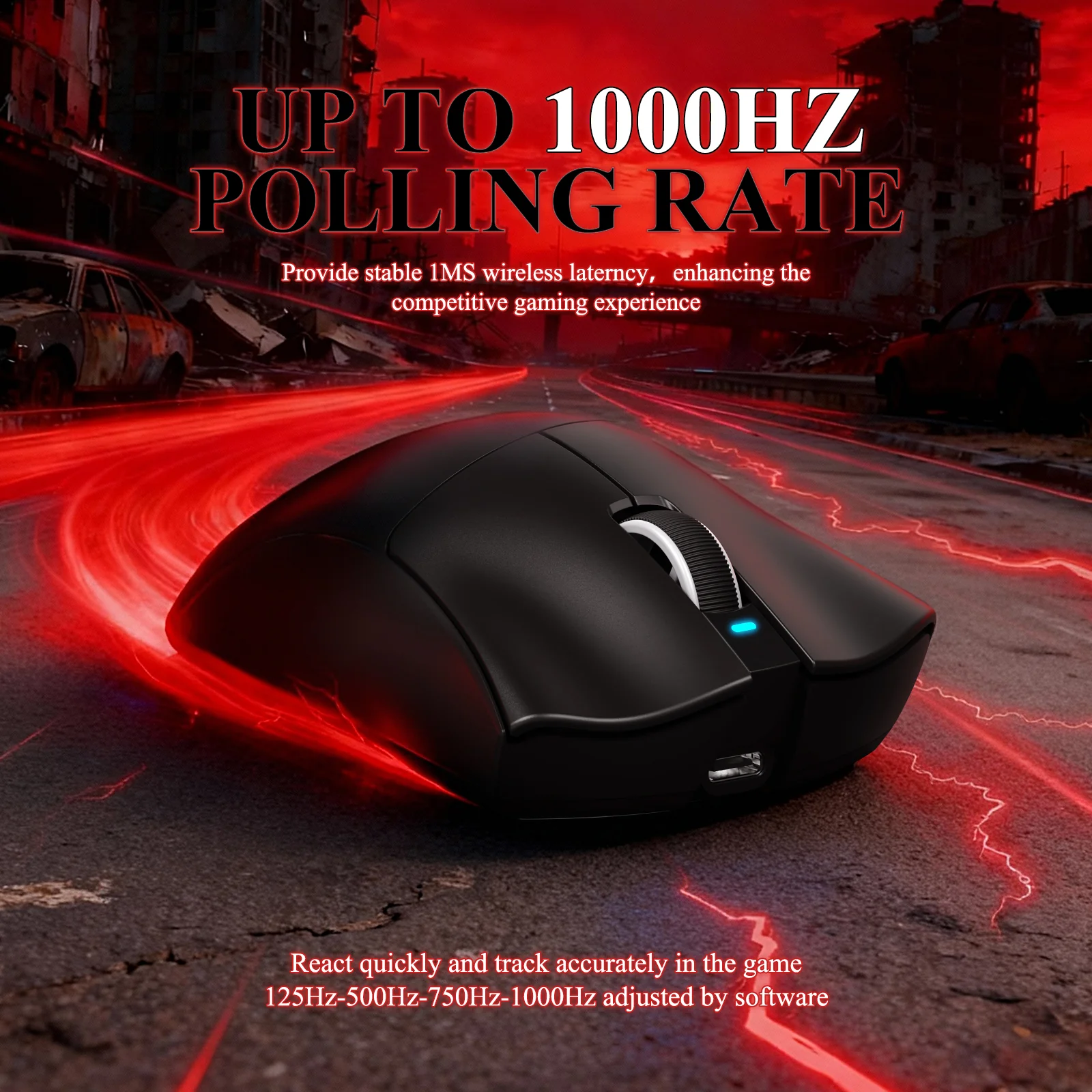 ATTACK SHARK V3PRO Ultra-Light Tri-Mode Gaming Mouse with Charging Dock - Image 14