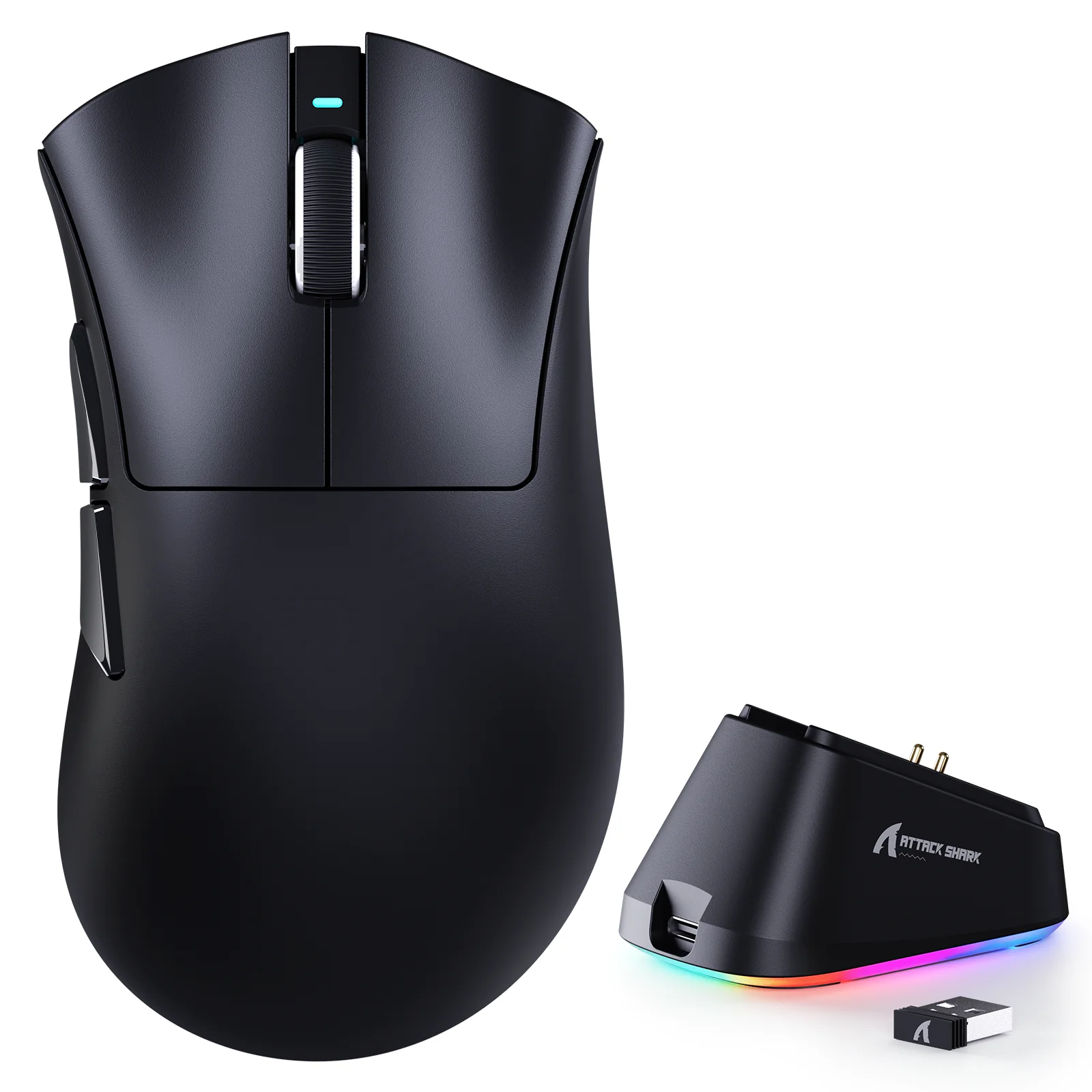 ATTACK SHARK V3PRO Ultra-Light Tri-Mode Gaming Mouse with Charging Dock - Image 2