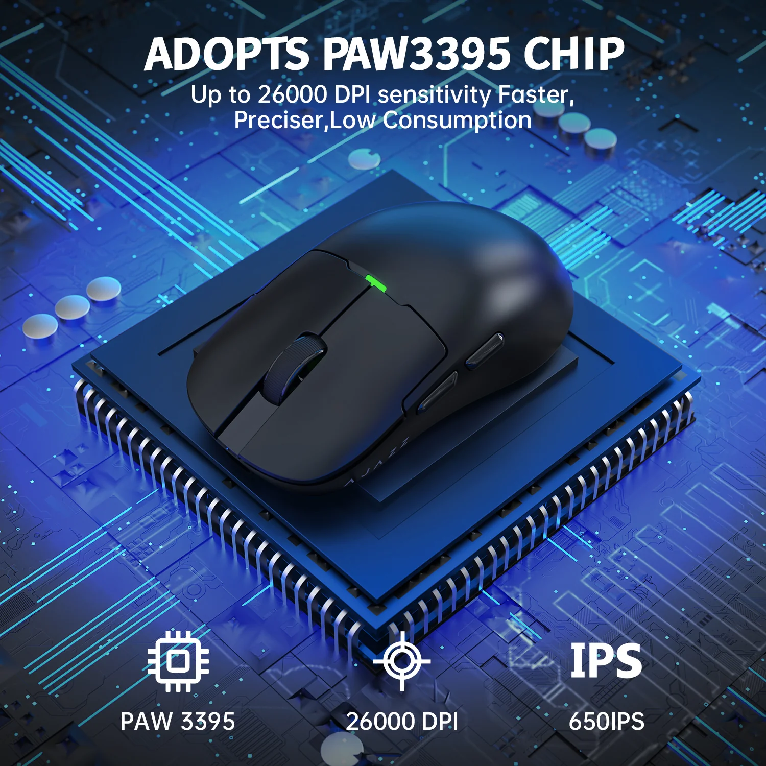 ATTACK SHARK x AJ159P Tri-mode Gaming Mouse with with Magnetic Charging Dock - Image 13