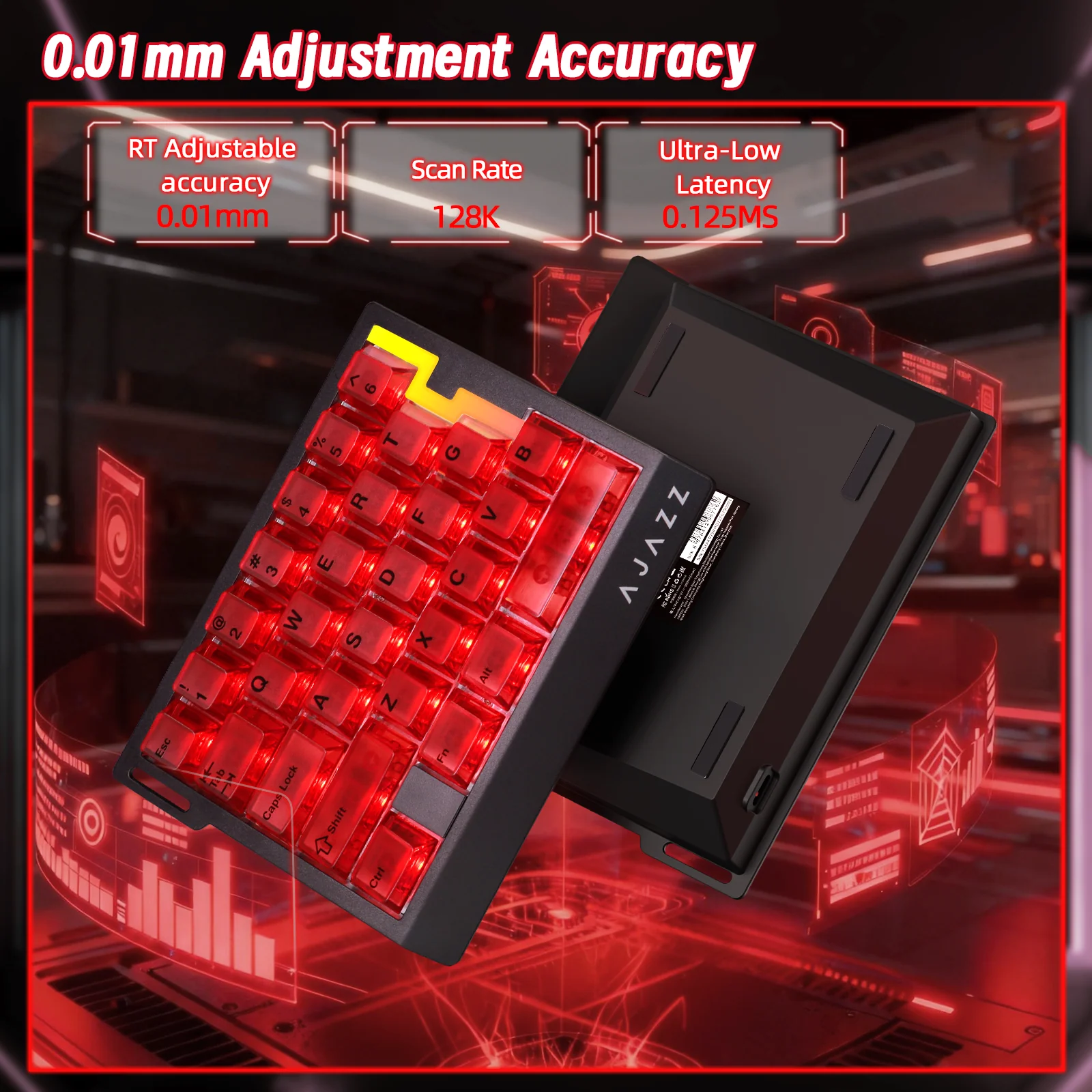 ATTACK SHARK X AJAZZ AK029 Wired One-Handed Gaming Keyboard - Image 30