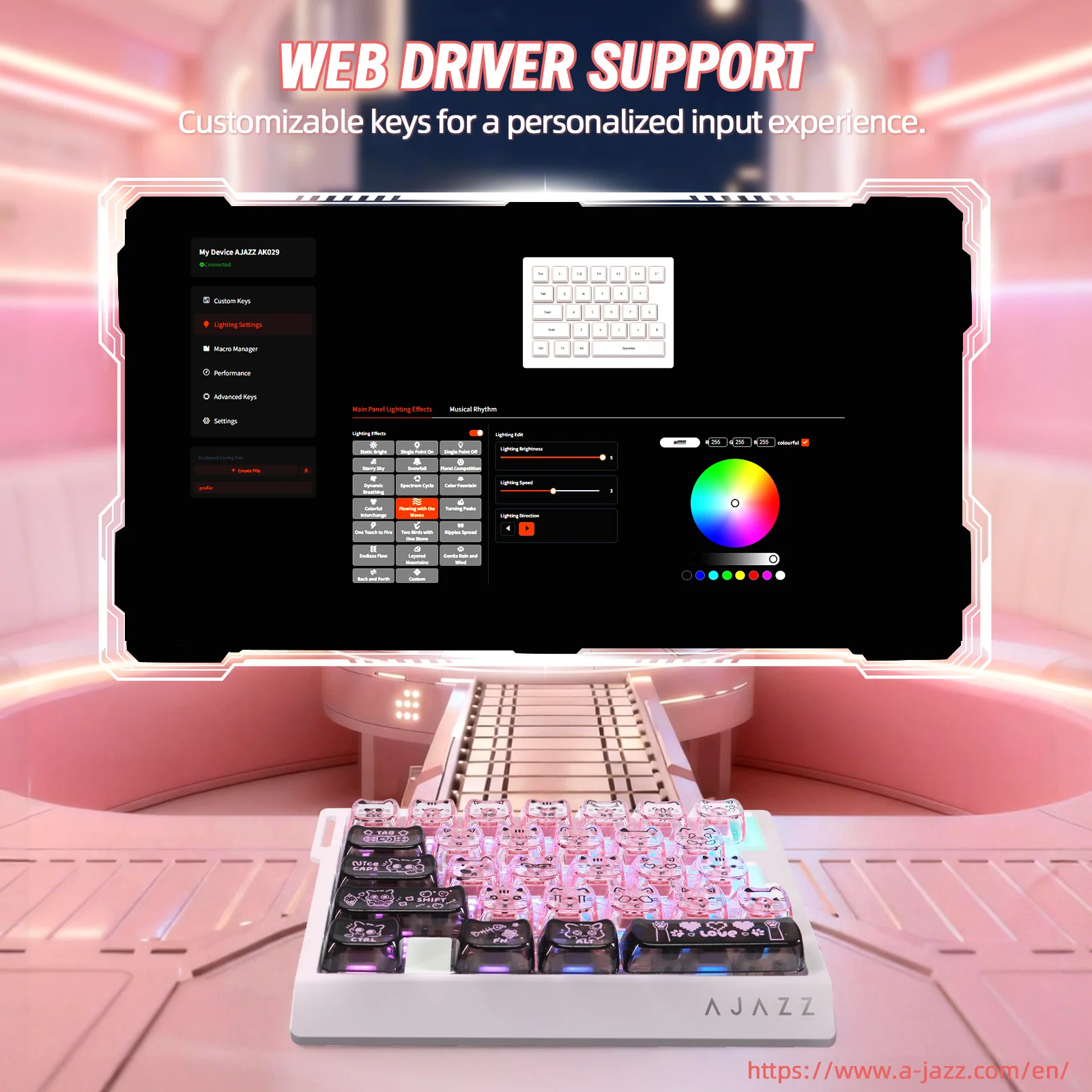 ATTACK SHARK X AJAZZ AK029 Wired One-Handed Gaming Keyboard - Image 44