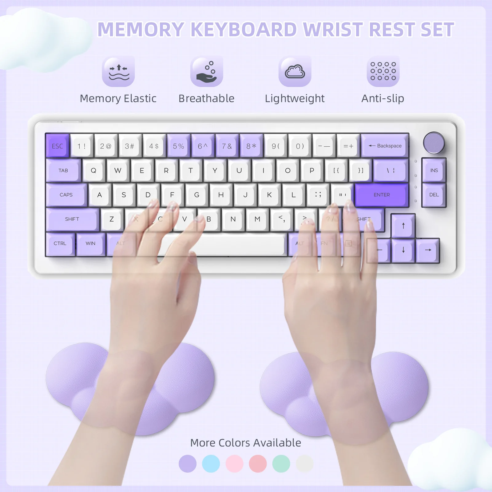 ATTACK SHARK X MAMBASNAKE Cloud Mouse Wrist Rest - Image 14