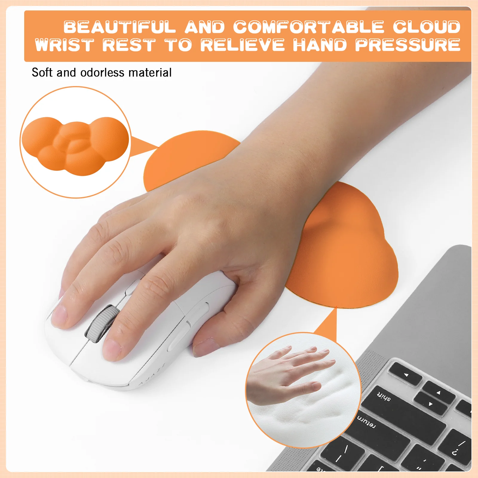 ATTACK SHARK X MAMBASNAKE Cloud Mouse Wrist Rest - Image 66