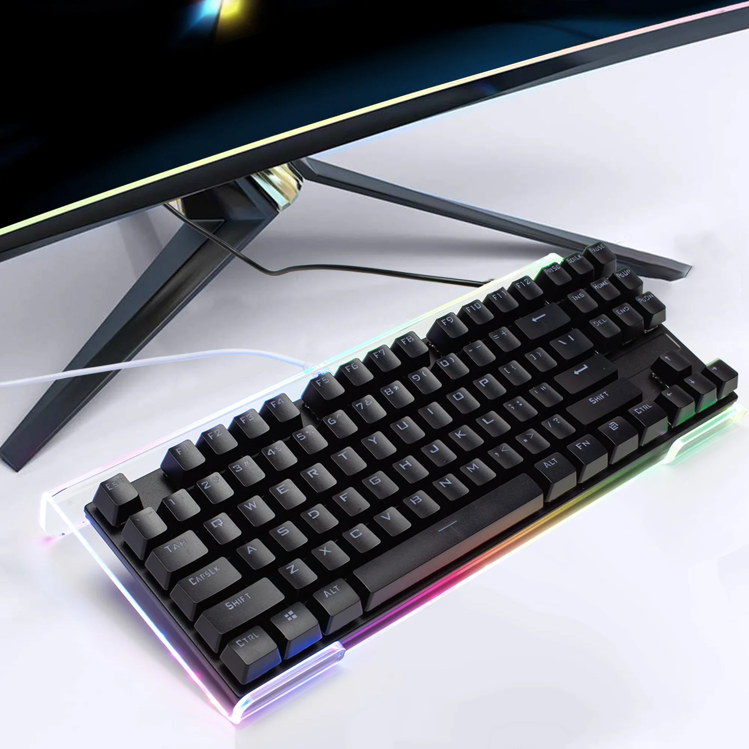 ATTACK SHARK X MAMBASNAKE Ergonomic RGB Keyboard Holder - Image 8