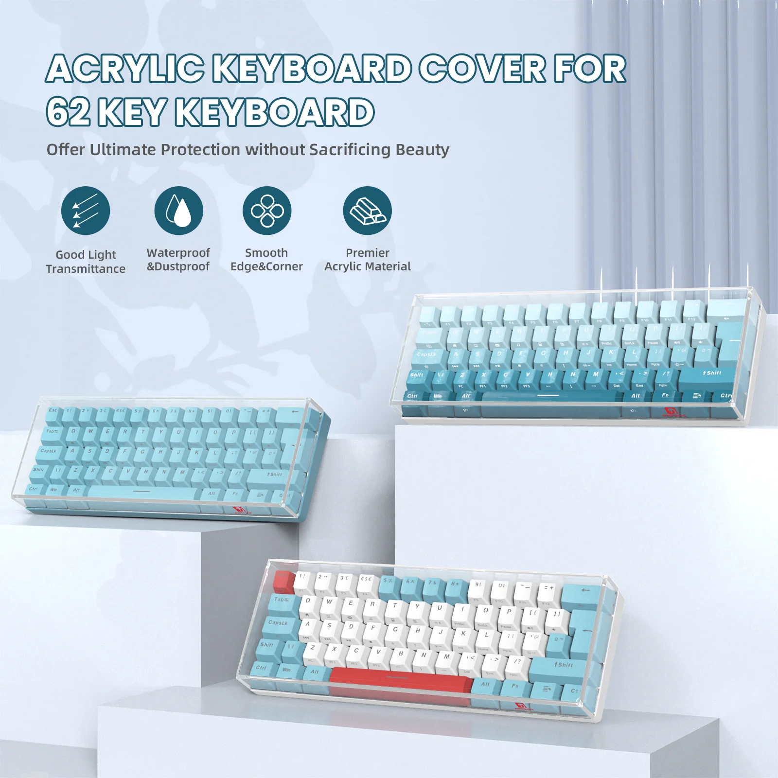ATTACK SHARK x MAMBASNAKE 62-Key Keyboard Cover - Image 2