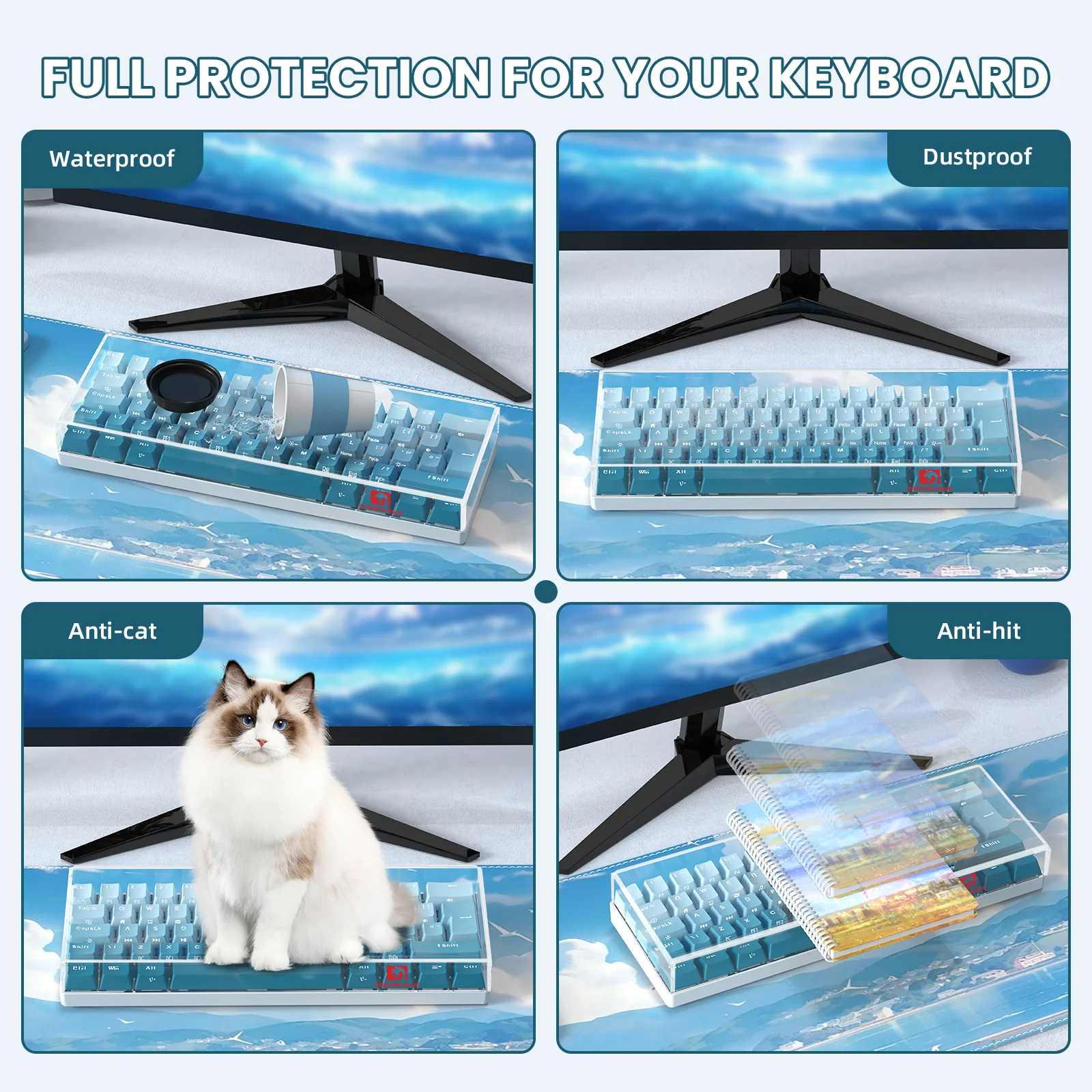 ATTACK SHARK x MAMBASNAKE 68-Key Keyboard Cover Fade Color - Image 20