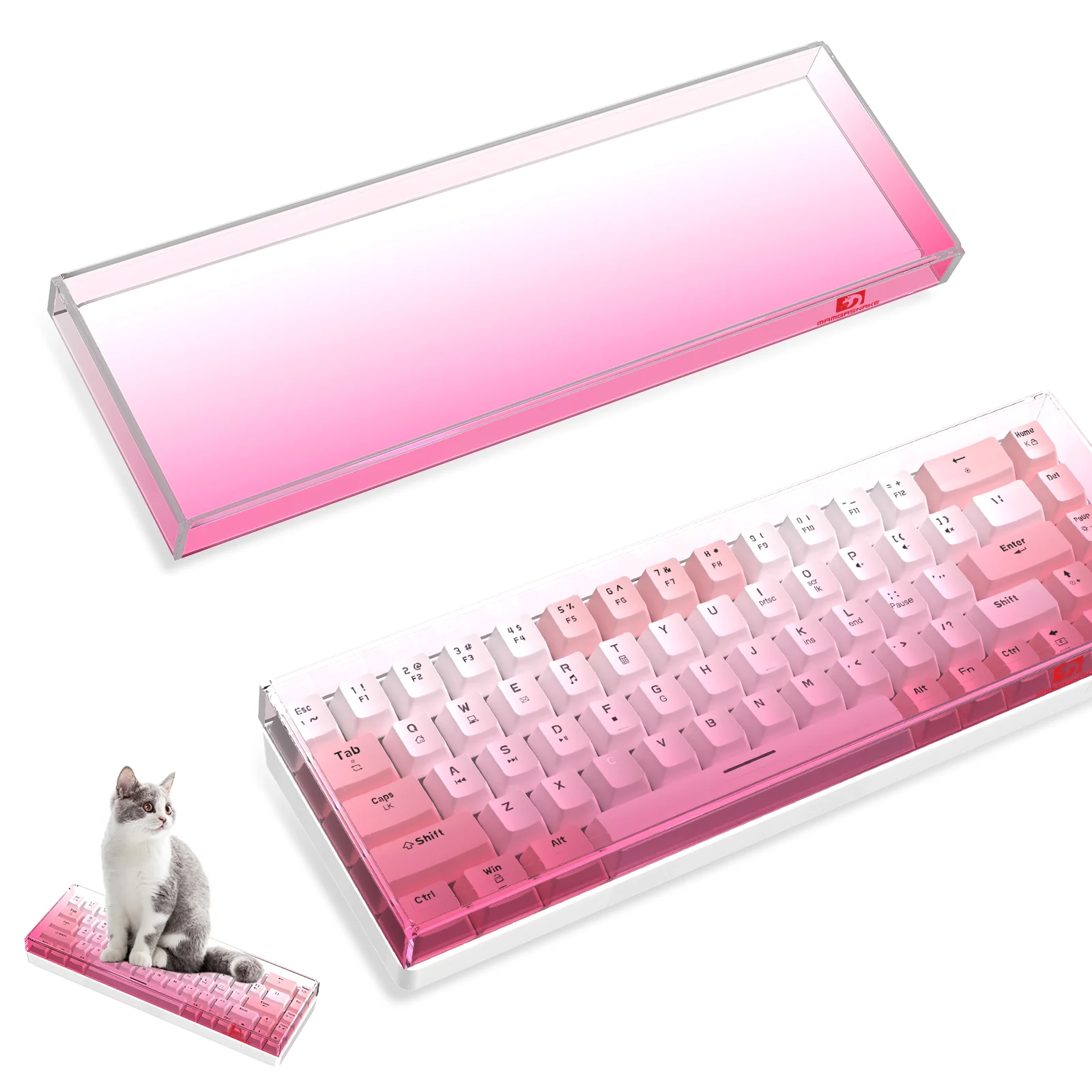 ATTACK SHARK x MAMBASNAKE 68-Key Keyboard Cover Fade Color - Image 8