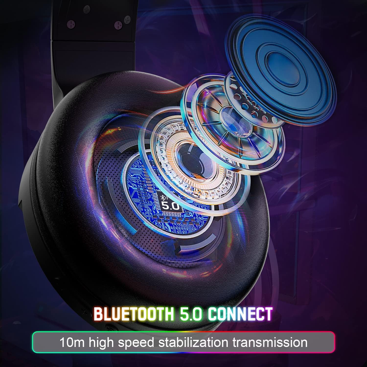 ATTACK SHARK x MAMBASNAKE SH33 Wireless Bluetooth Headset - Image 3