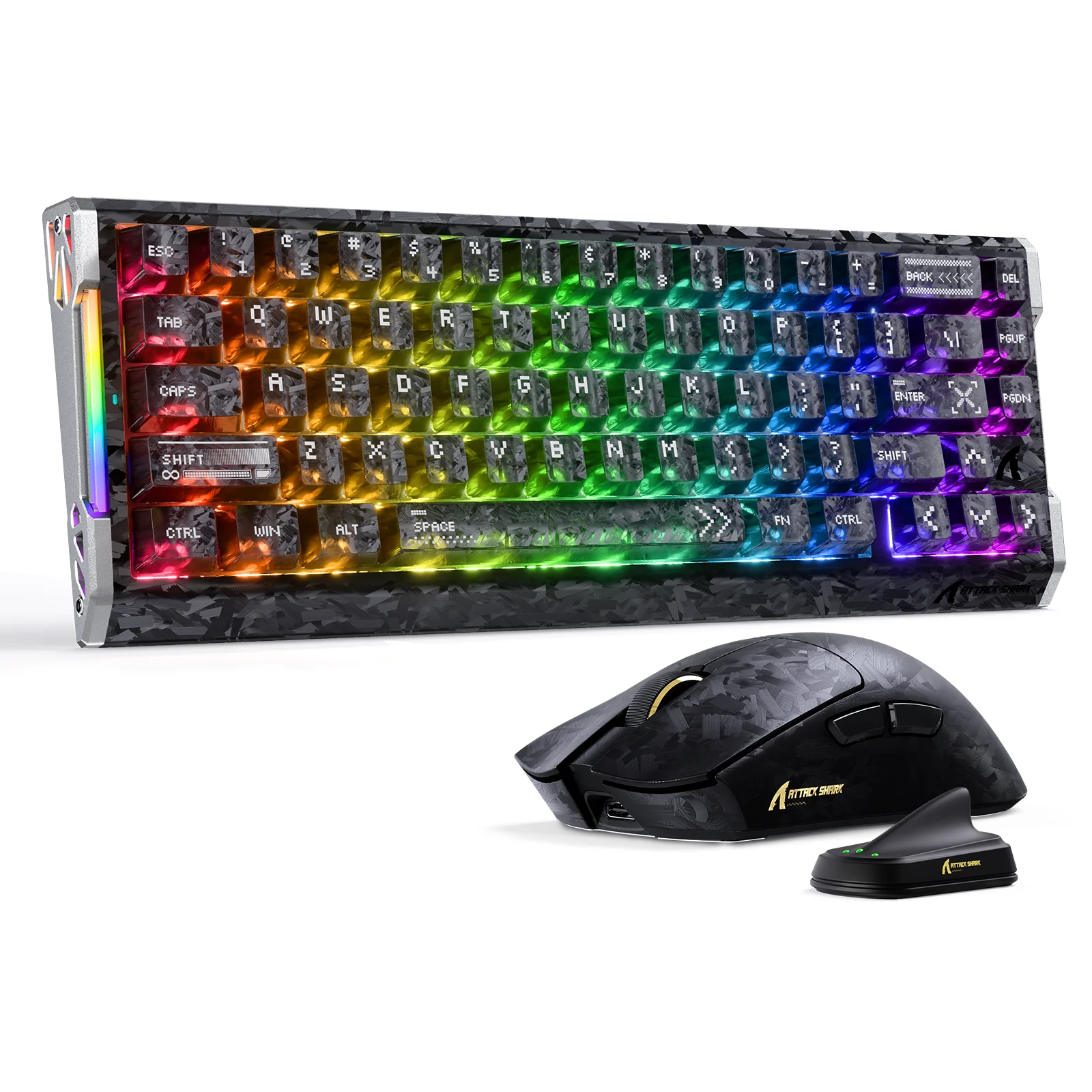 ATTACK SHARK R68 HE & X11 ULTRA Carbon Fiber Gaming Bundle
