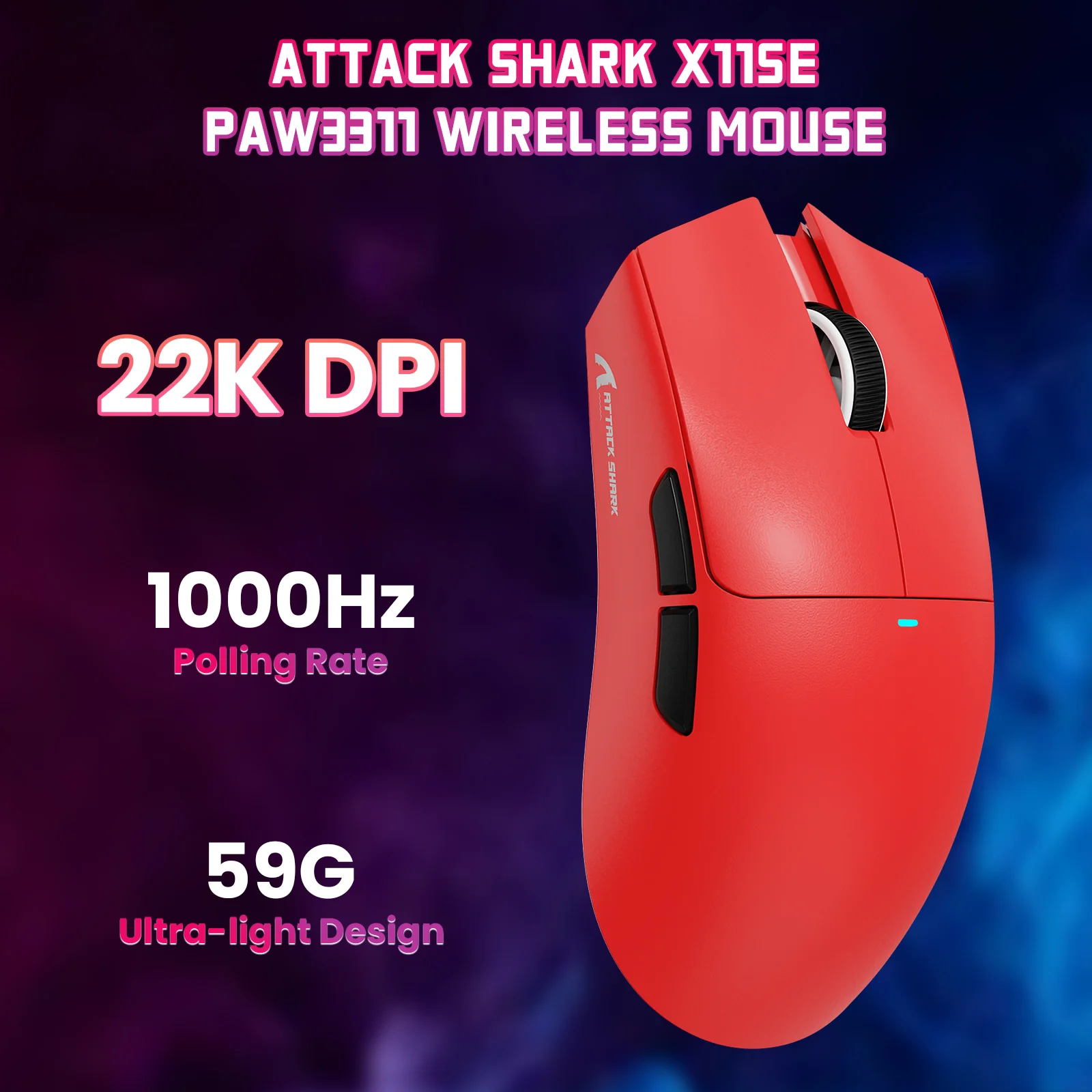 ATTACK SHARK X11SE Wireless Gaming Mouse - Image 17