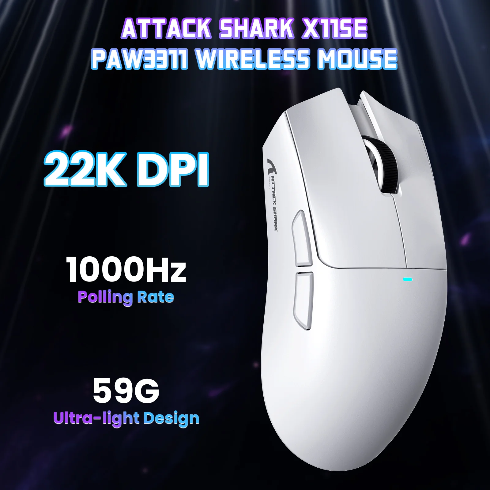 ATTACK SHARK X11SE Wireless Gaming Mouse - Image 2