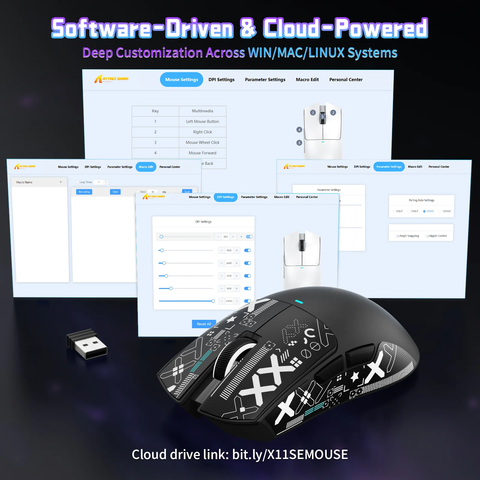 ATTACK SHARK X11SE Wireless Gaming Mouse - Image 42