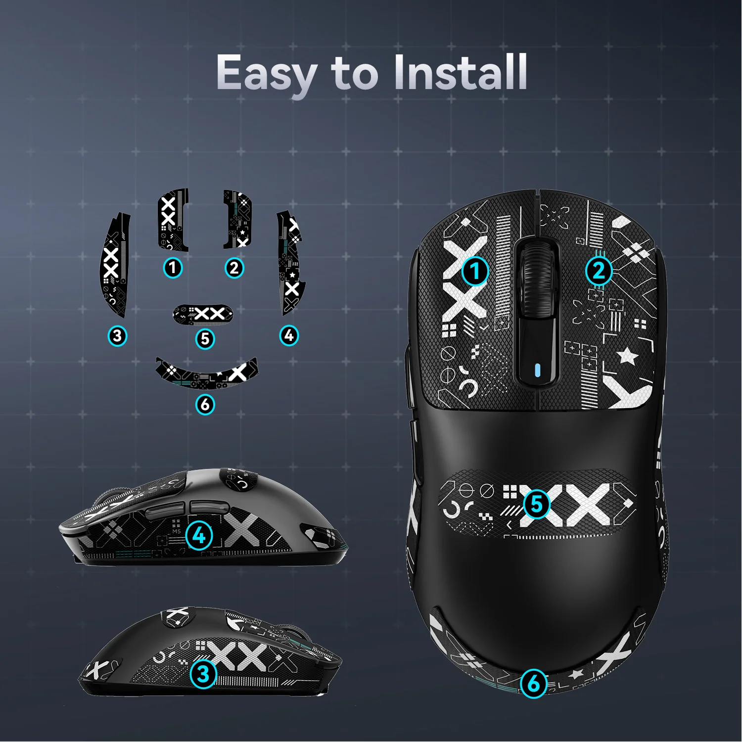 ATTACK SHARK X3/X3pro Grip Tape - Image 19