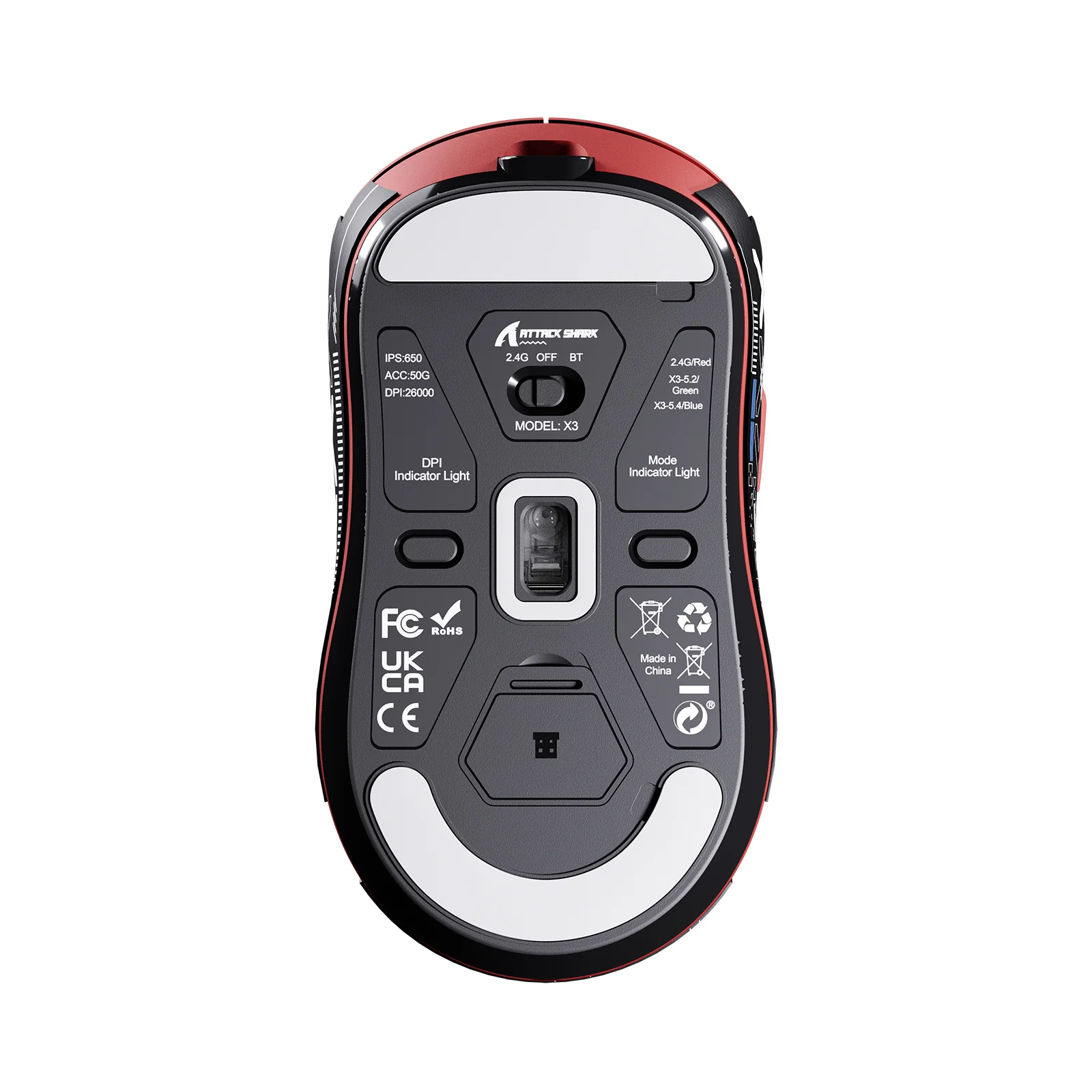 ATTACK SHARK X3 Wireless Gaming Mouse PAW3395 Superlight - Image 60
