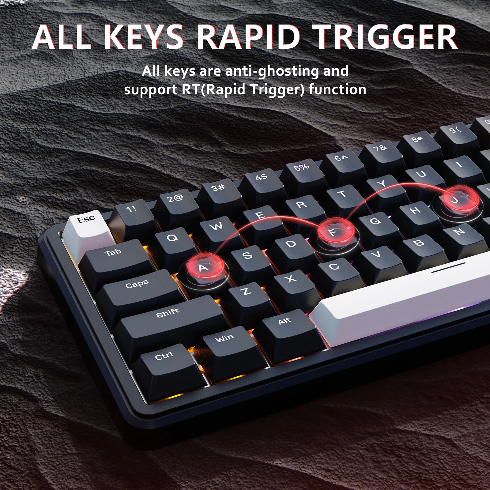ATTACK SHARK X65 HE Magnetic Switch Rapid Trigger Keyboard - Image 14