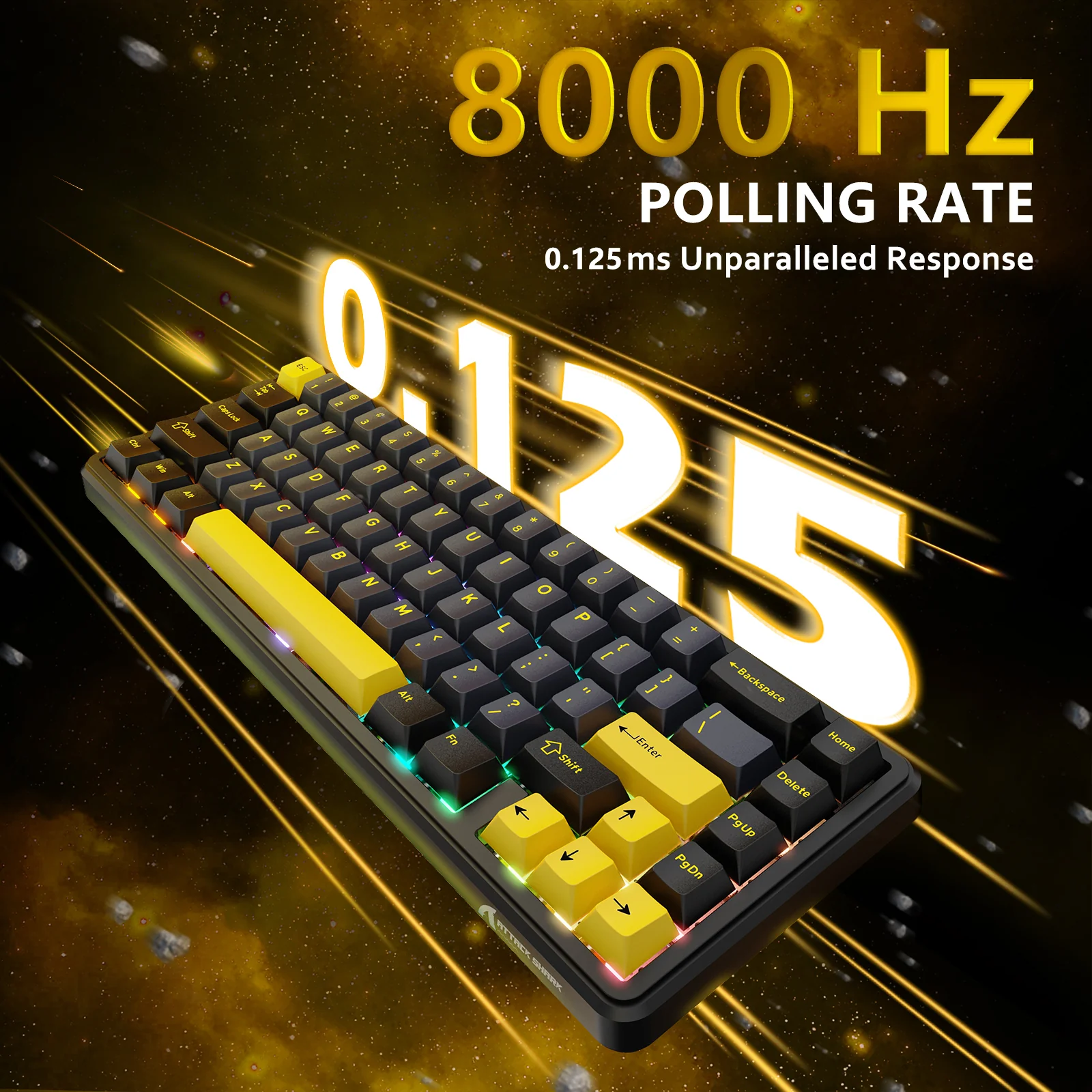 ATTACK SHARK X65 HE Magnetic Switch Rapid Trigger Keyboard - Image 20