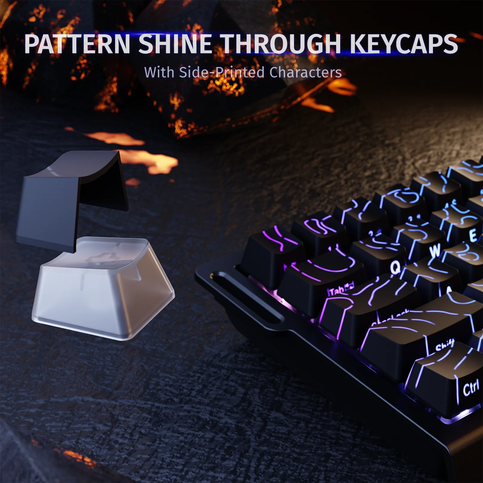 ATTACK SHARK X68 HE Rapid Trigger Keyboard Magnetic Switch - Image 8