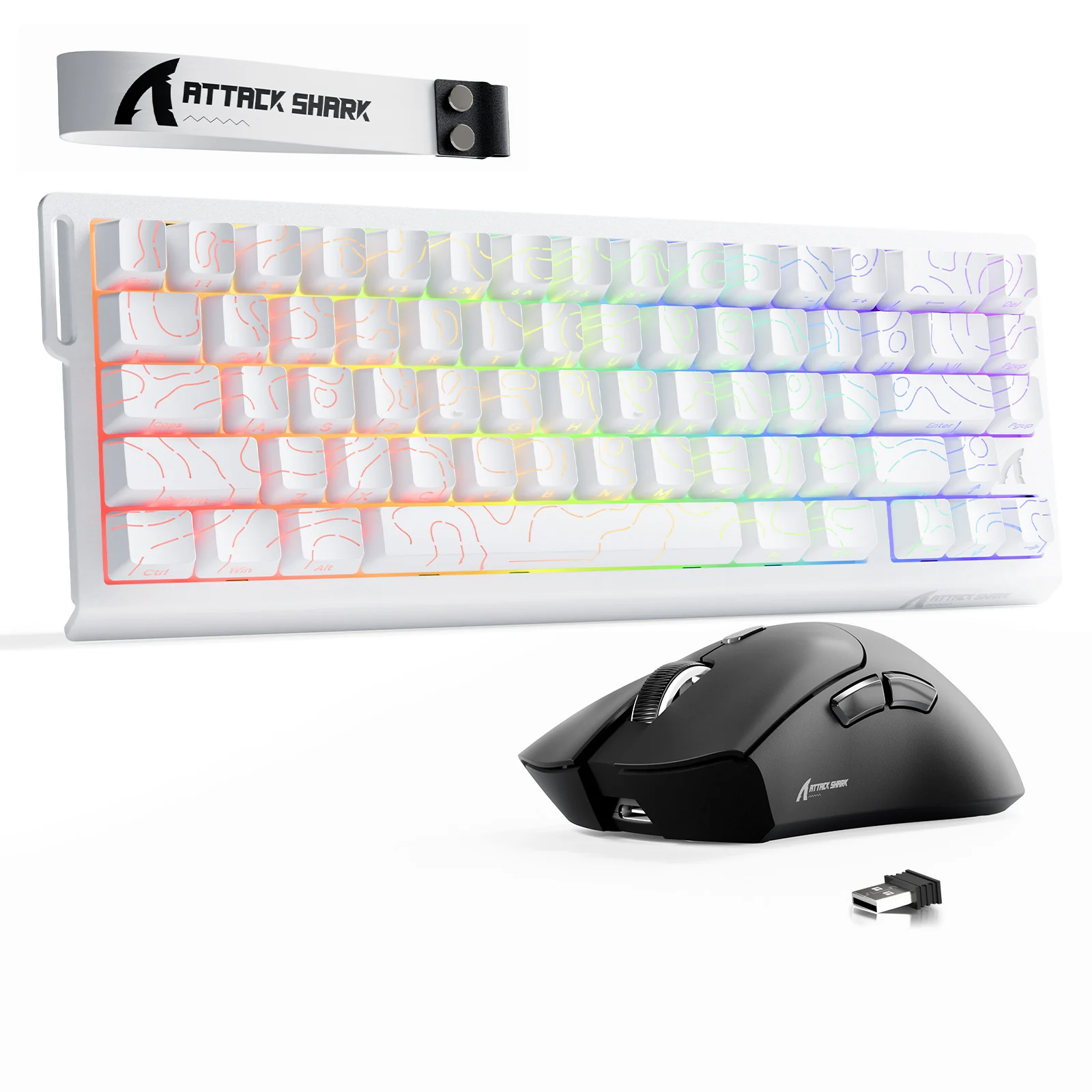 ATTACK SHARK X68HE Rapid Trigger Keyboard + R1 Wireless Gaming Mouse Bundle - Image 4