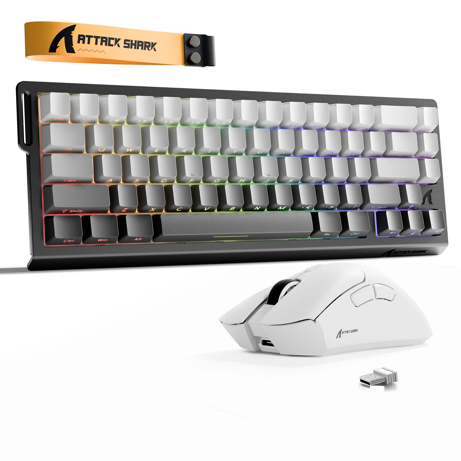 ATTACK SHARK X68HE Rapid Trigger Keyboard + R1 Wireless Gaming Mouse Bundle - Image 9