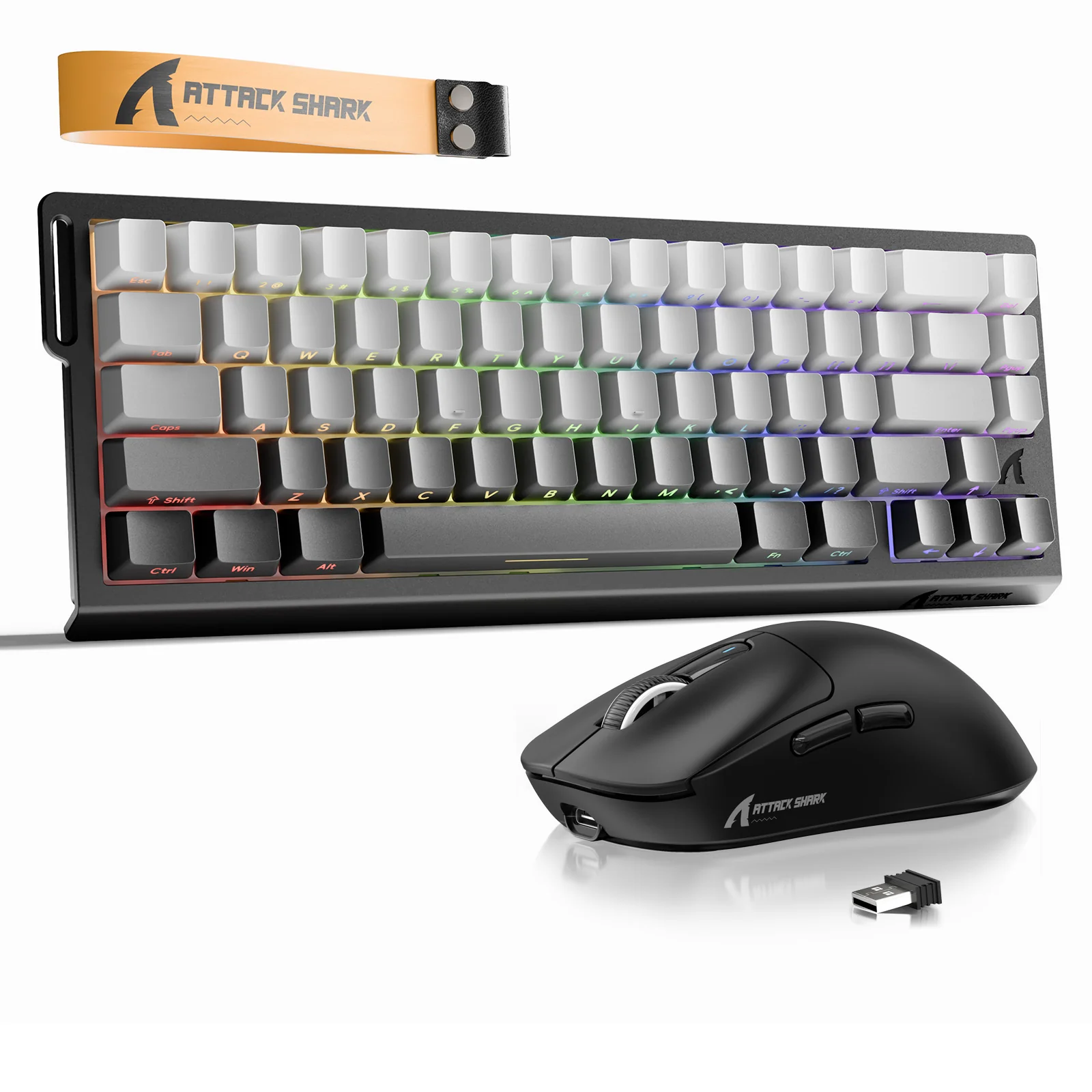 ATTACK SHARK X68HE Rapid Trigger Keyboard + X3 Wireless Gaming Mouse Bundle - Image 17